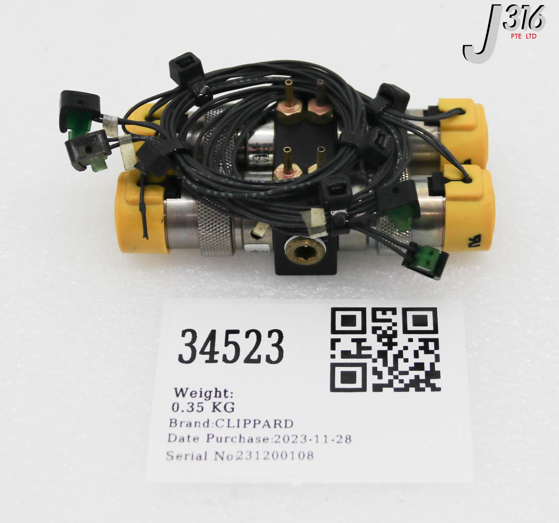 34523 CLIPPARD 4-SLOT MANIFOLD ASSY EV-3M-24VDC
