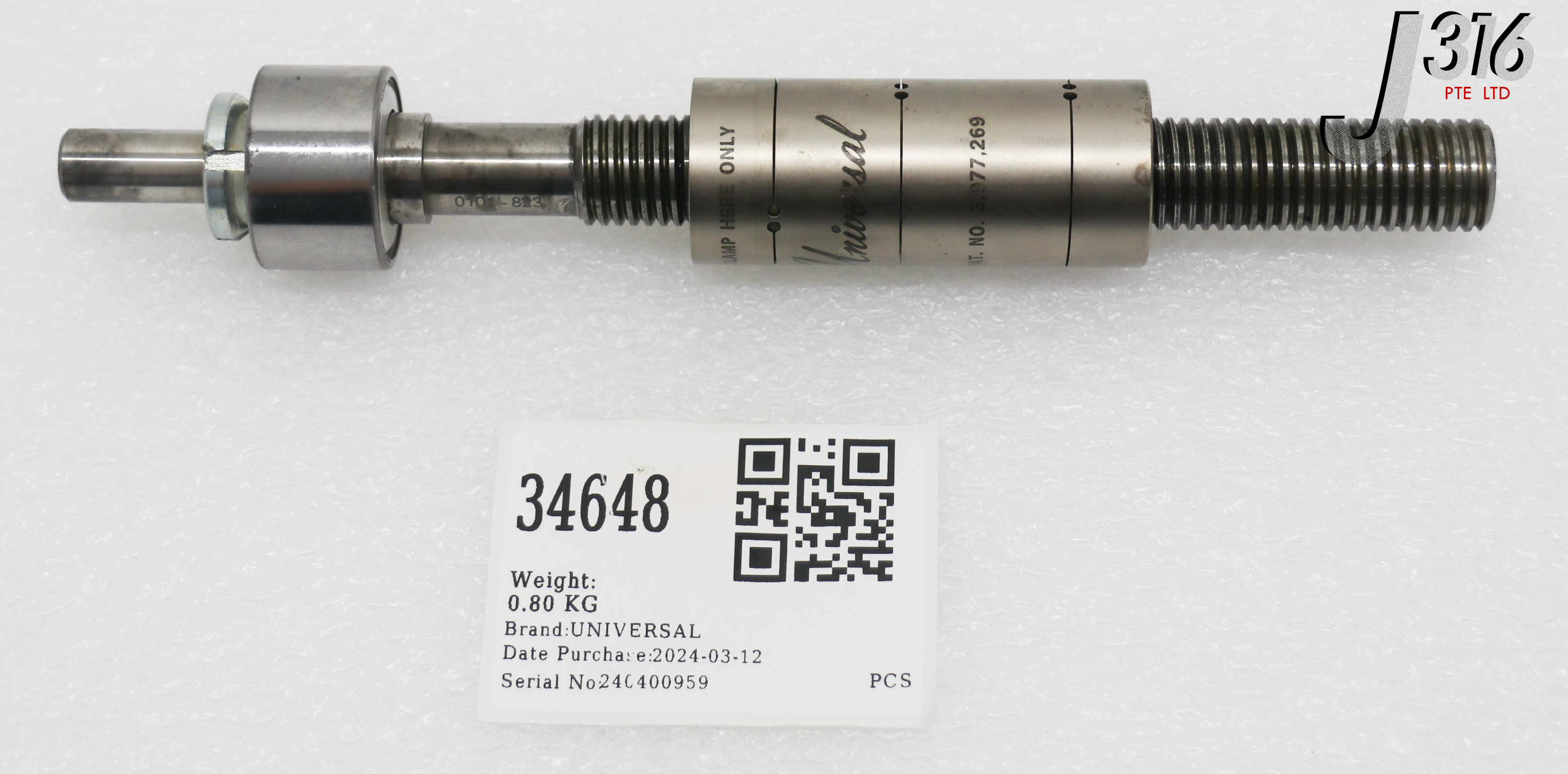 34648 UNIVERSAL LEAD SCREW ASSY, LENGTH: 24CM -