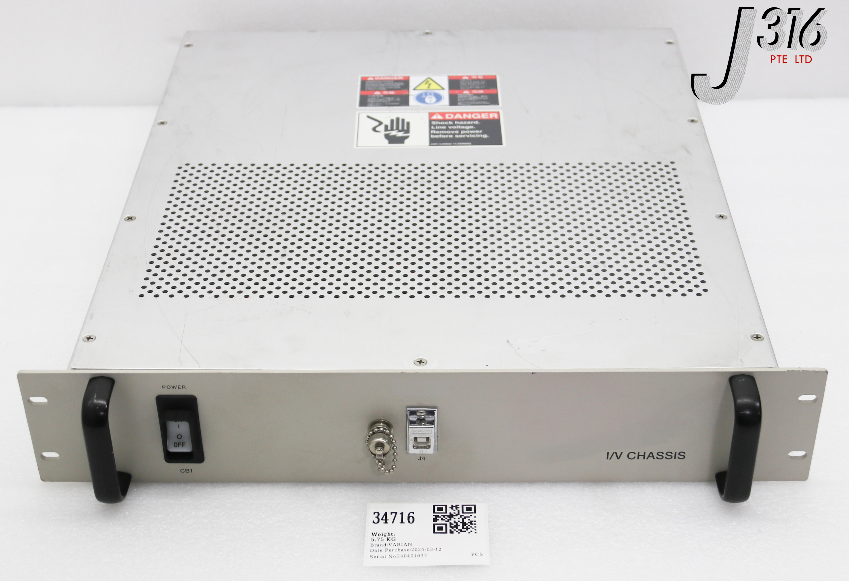 34716 VARIAN CONTROLLER, I/V CHASSIS (PARTS) E11407161