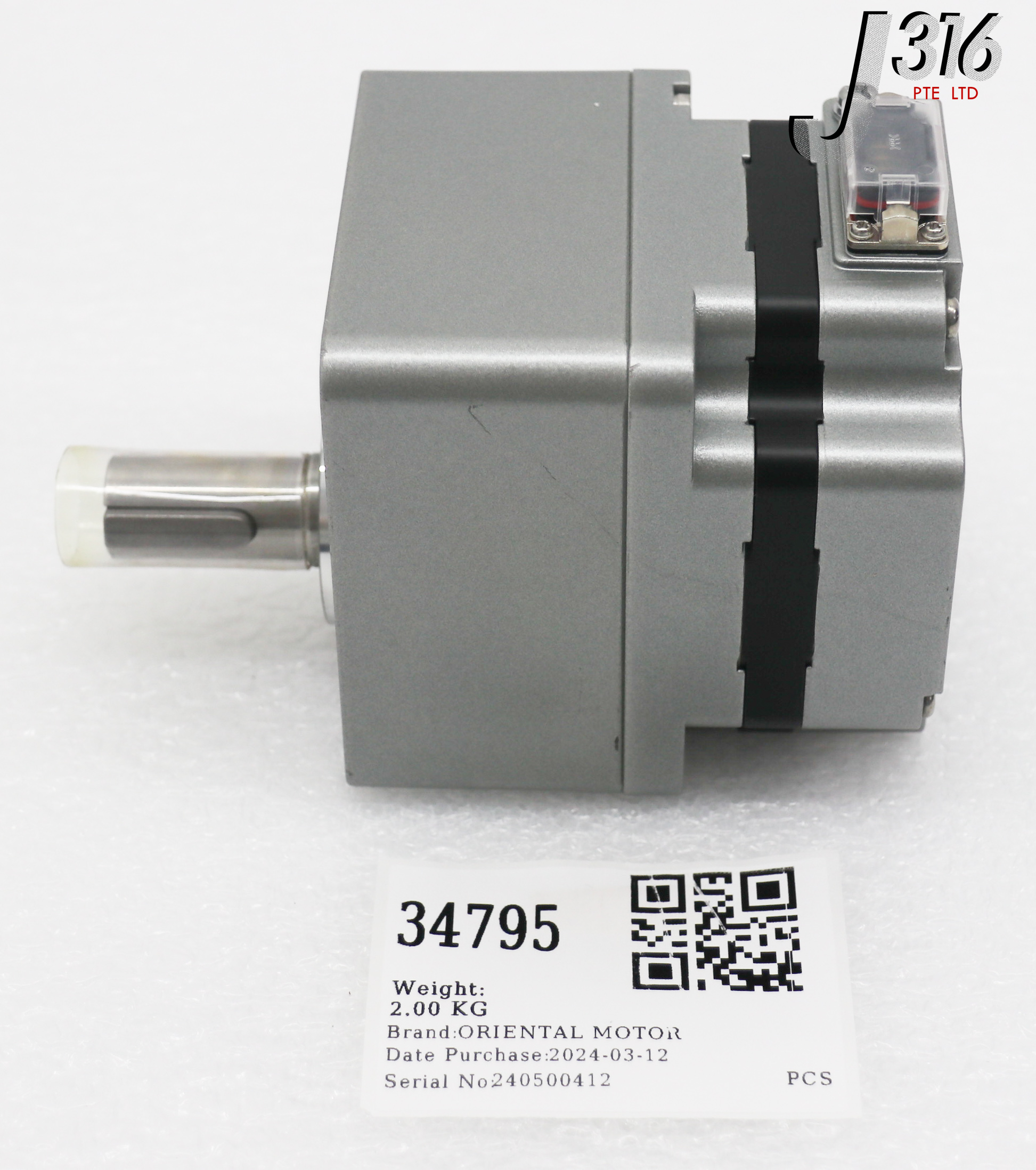34795 ORIENTAL MOTOR BRUSHLESS DC MOTOR W/ GEARHEAD GFV5G10S BLM5120HP-GFV