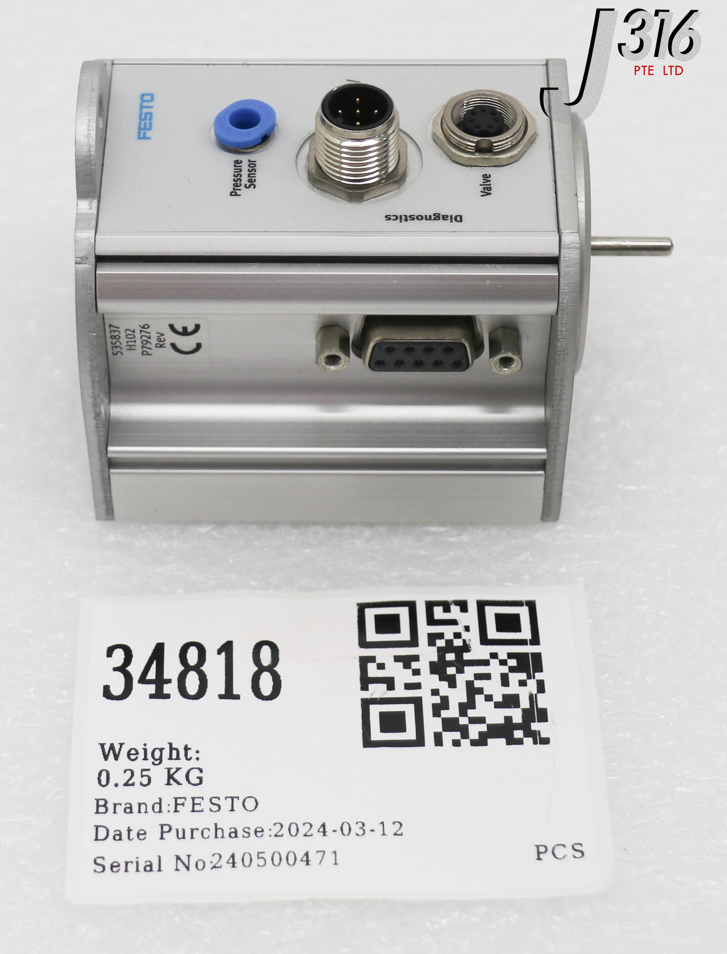 34818 FESTO MONITORING MODULE, P/N: 535837 SPC-LC