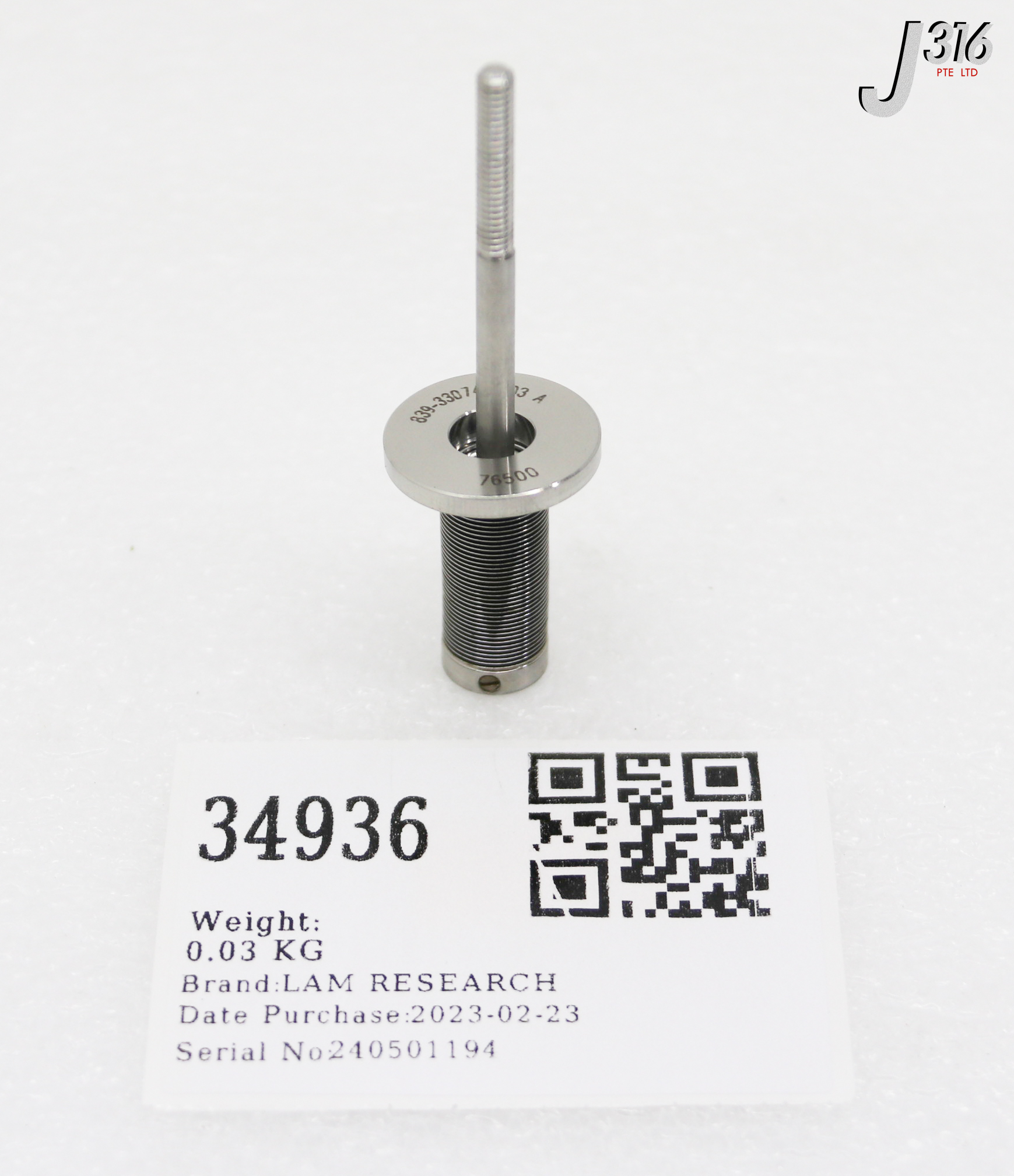 34936 LAM RESEARCH BOTTOM ROD LIFTER, BELLOWS 839-330743-003