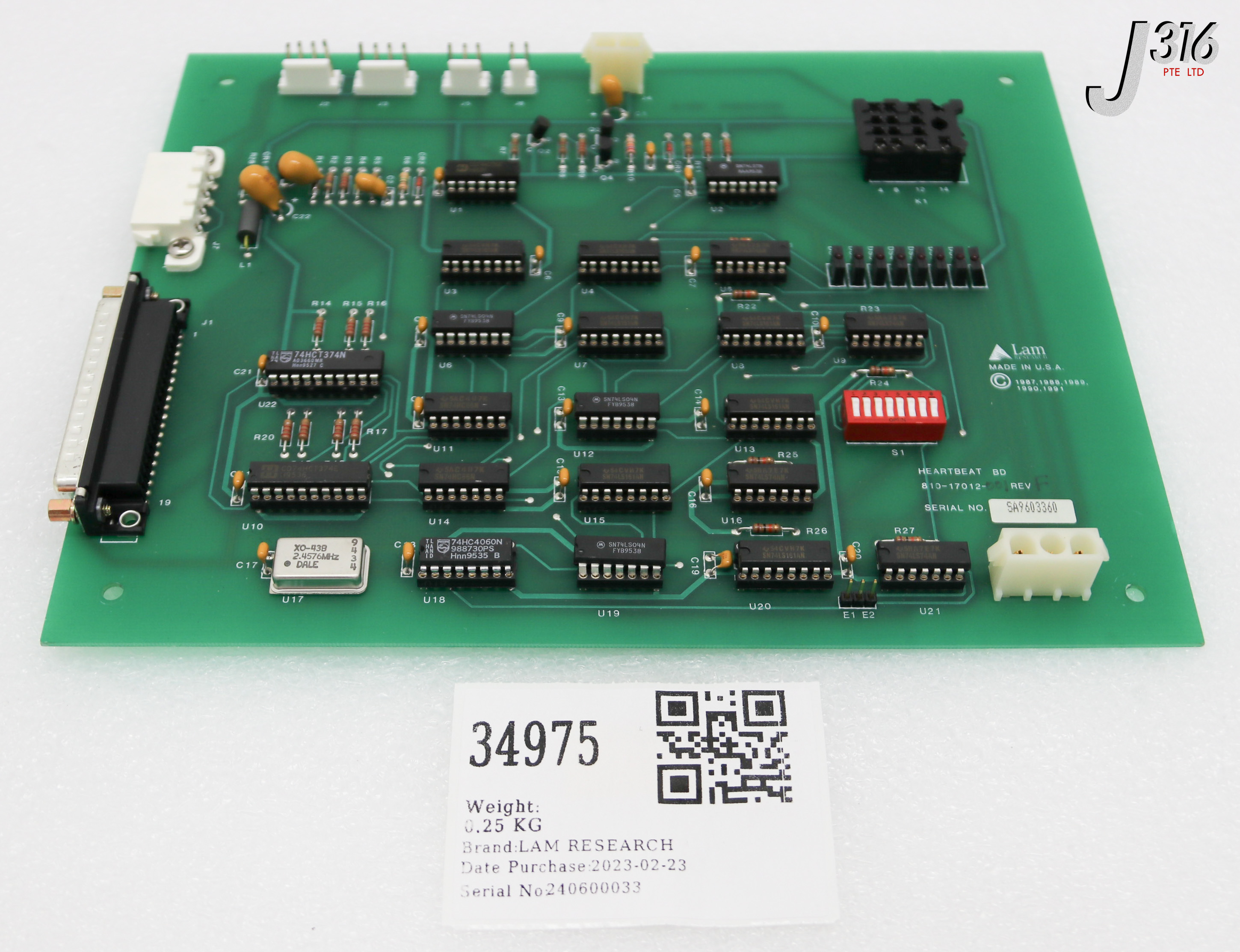 34975 LAM RESEARCH PCB HEARTBEAT BOARD 810-17012-001