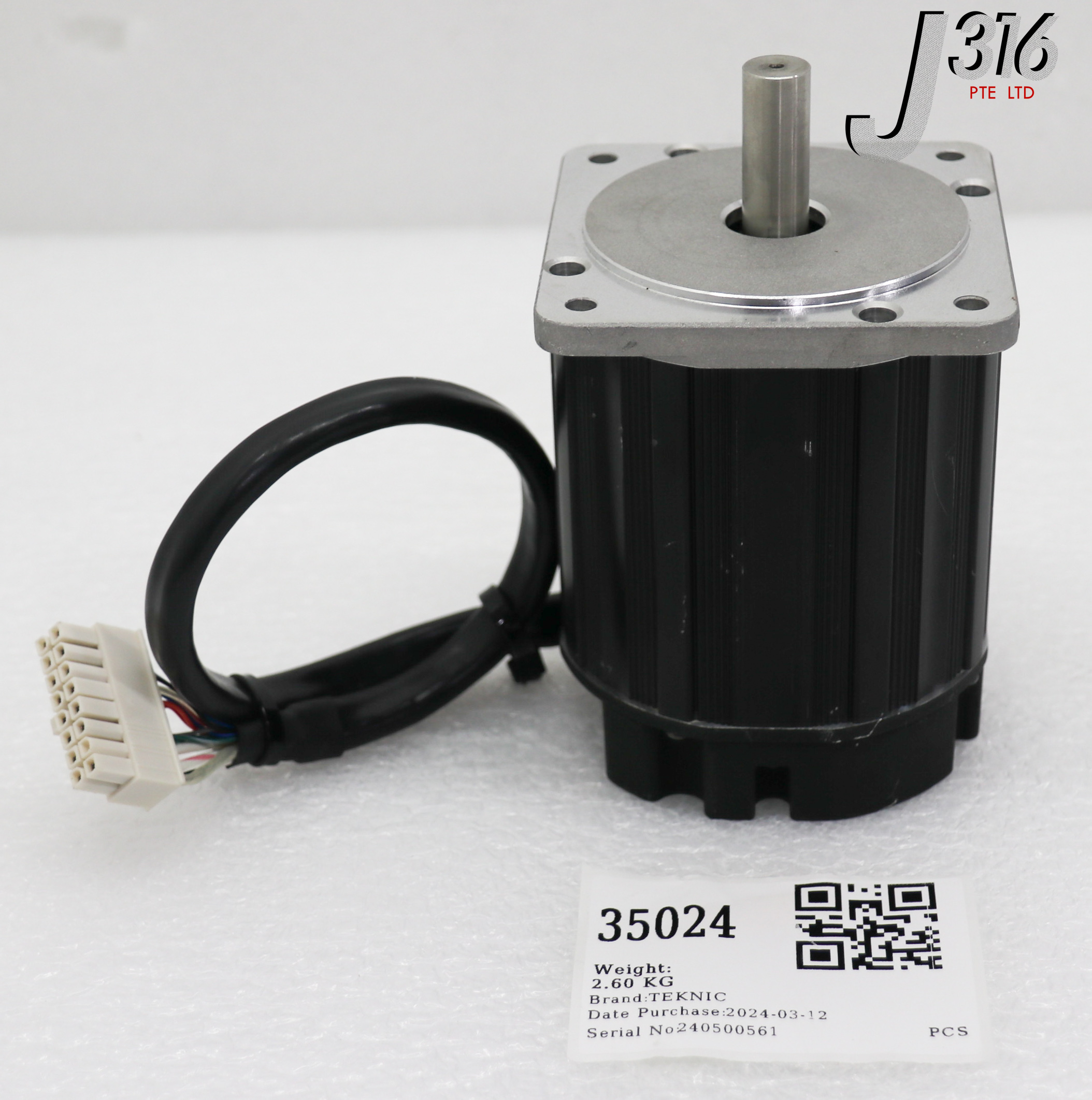 35024 TEKNIC SERVO MOTOR, 6000RPM, VARIAN E55000201 M-3432S-LN-16D