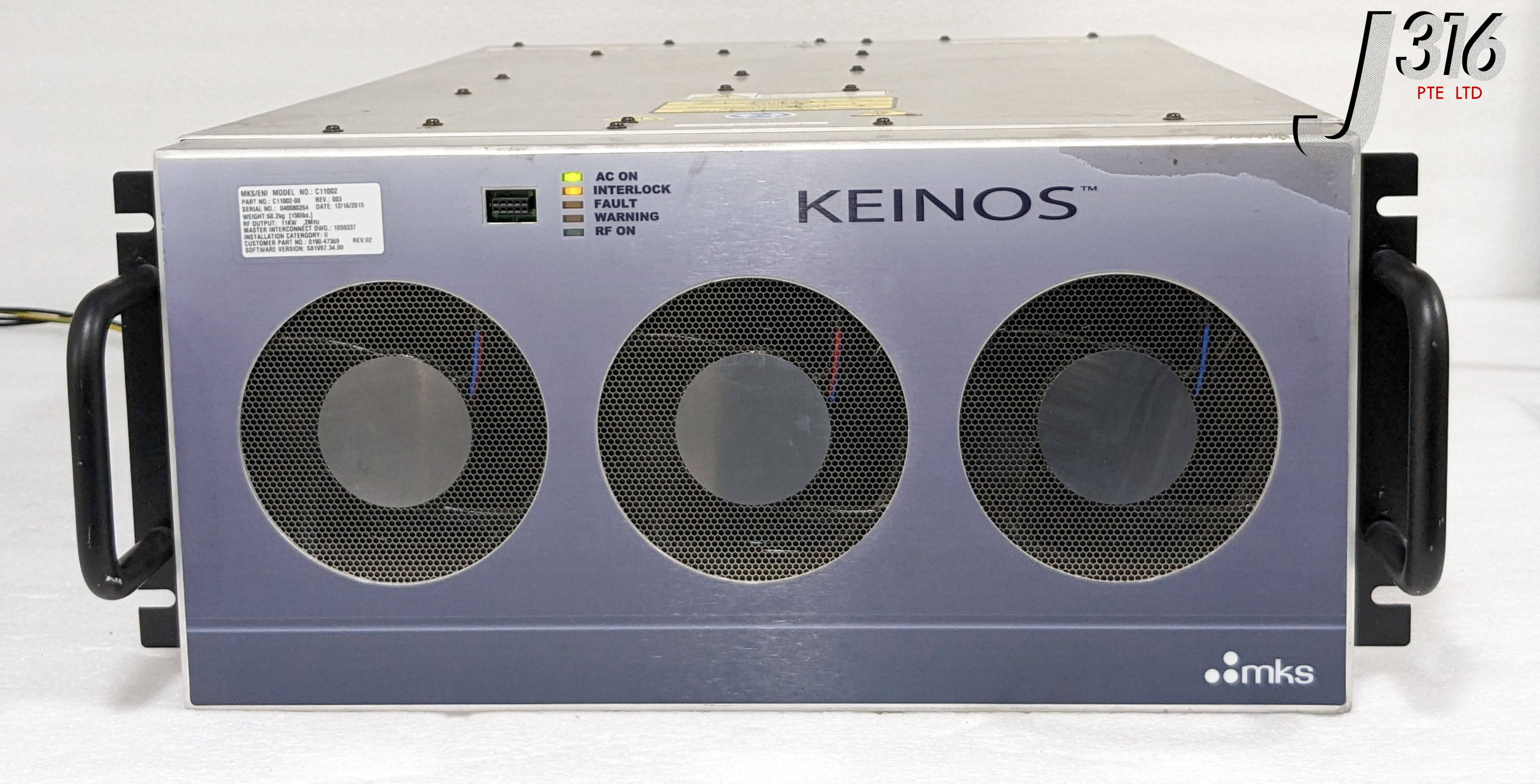35049 MKS / ENI RF GENERERATOR, KEINOS, 11KW 2MHZ, P/N: C11002-08, AMAT 0190-47369 C11002