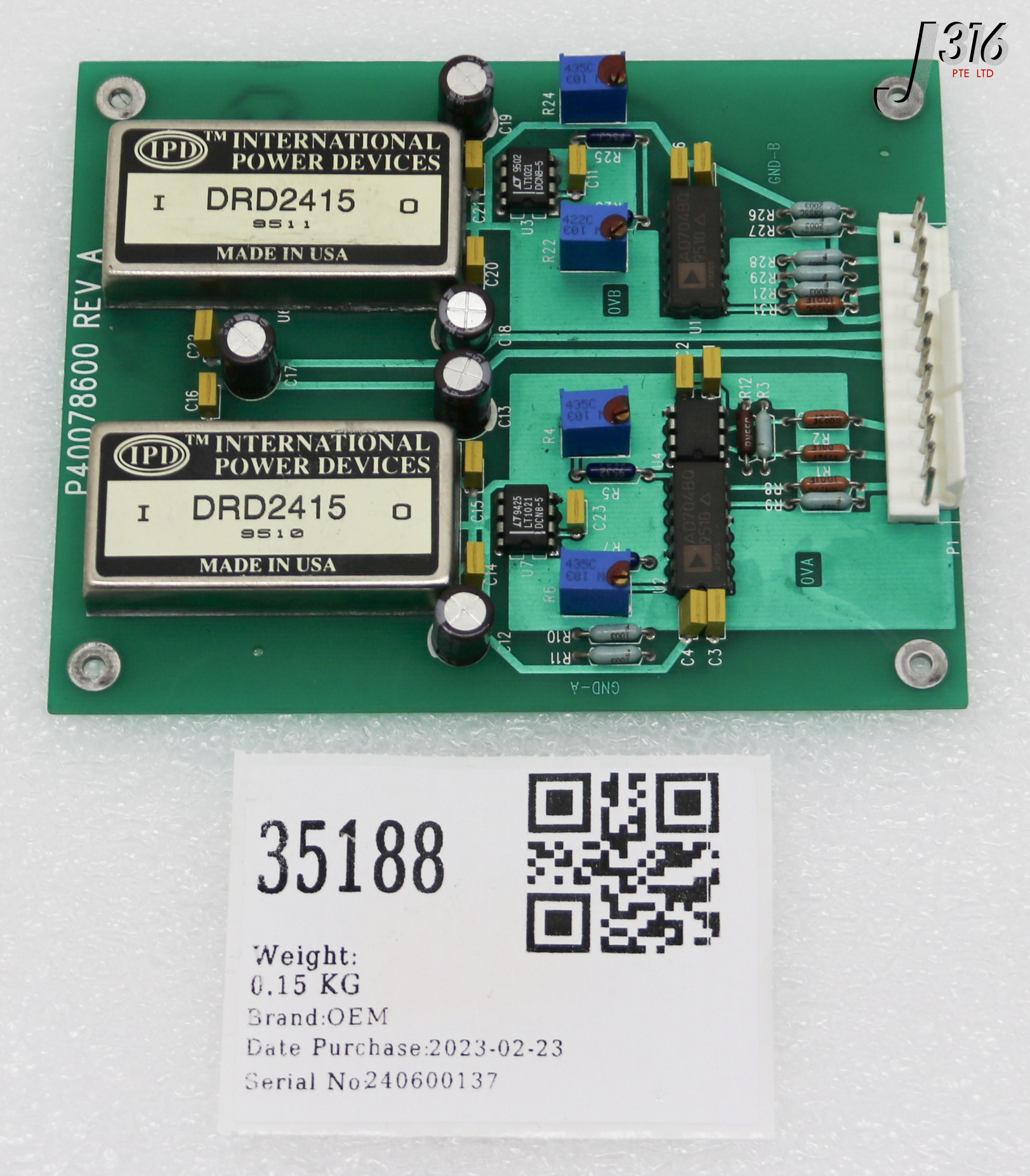 35188 OEM PCB, ASSY P40078600