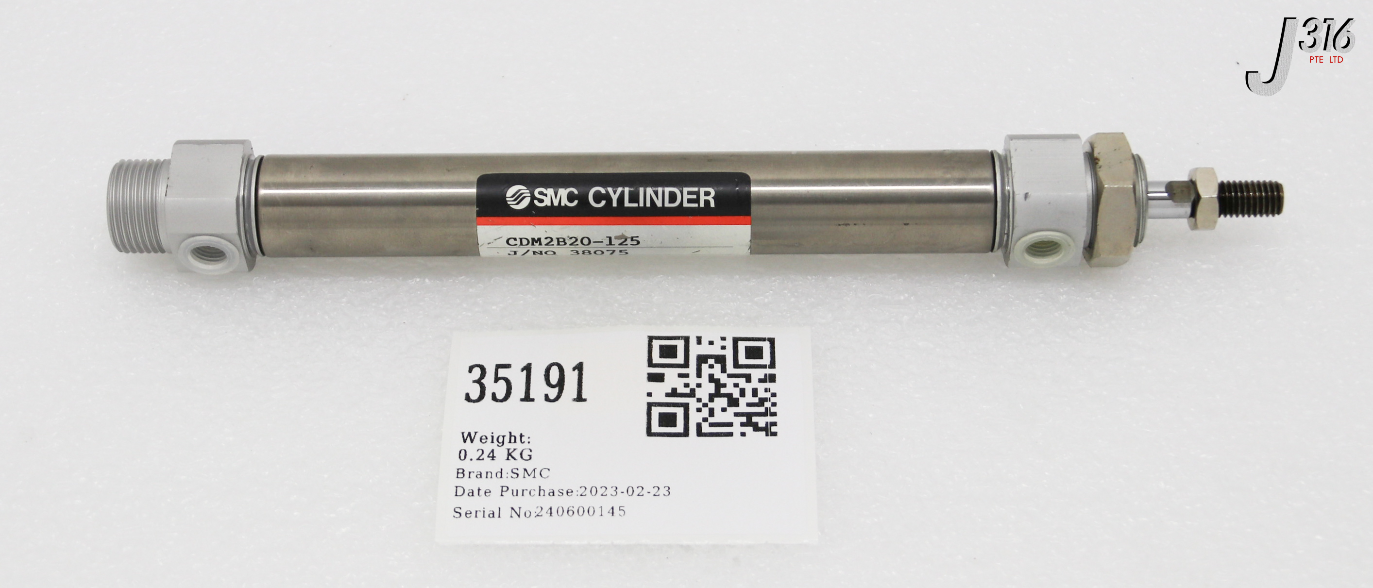35191 SMC AIR CYLINDER CDM2B20-125