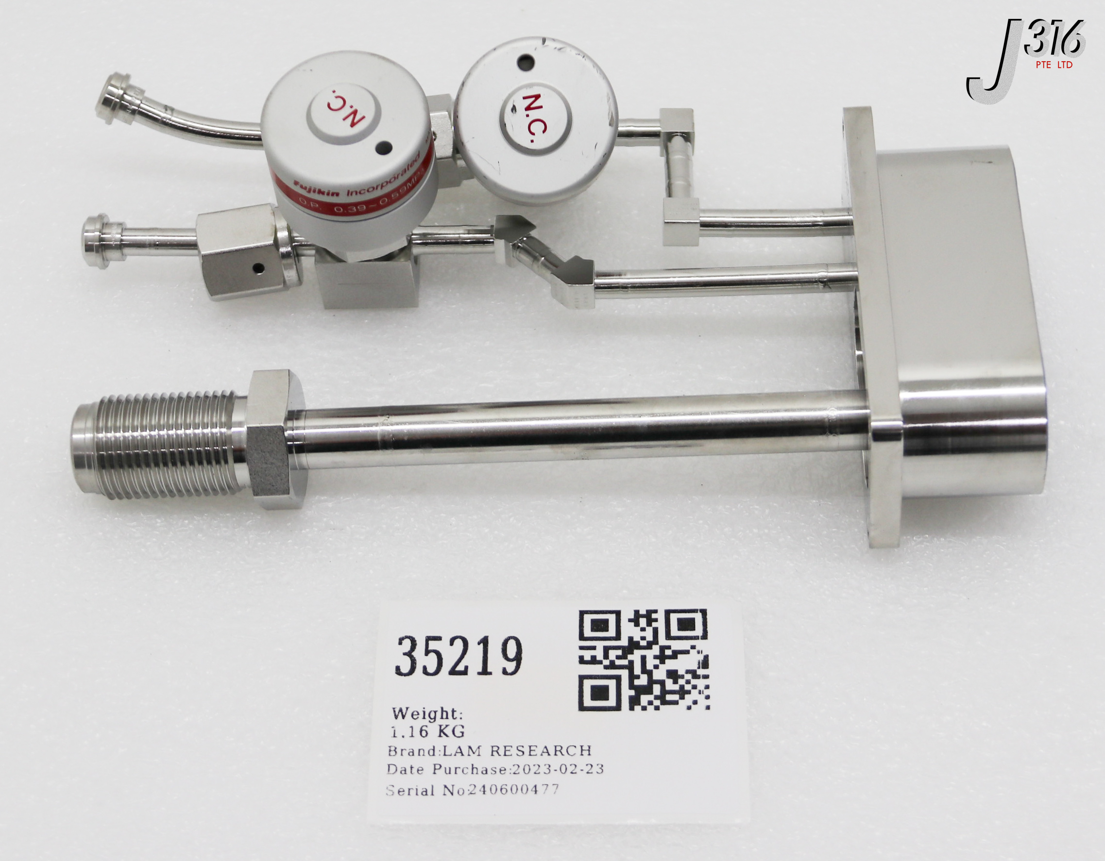 35219 LAM RESEARCH 3-WAY PNEUMATIC MANIFOLD 839-008137-001