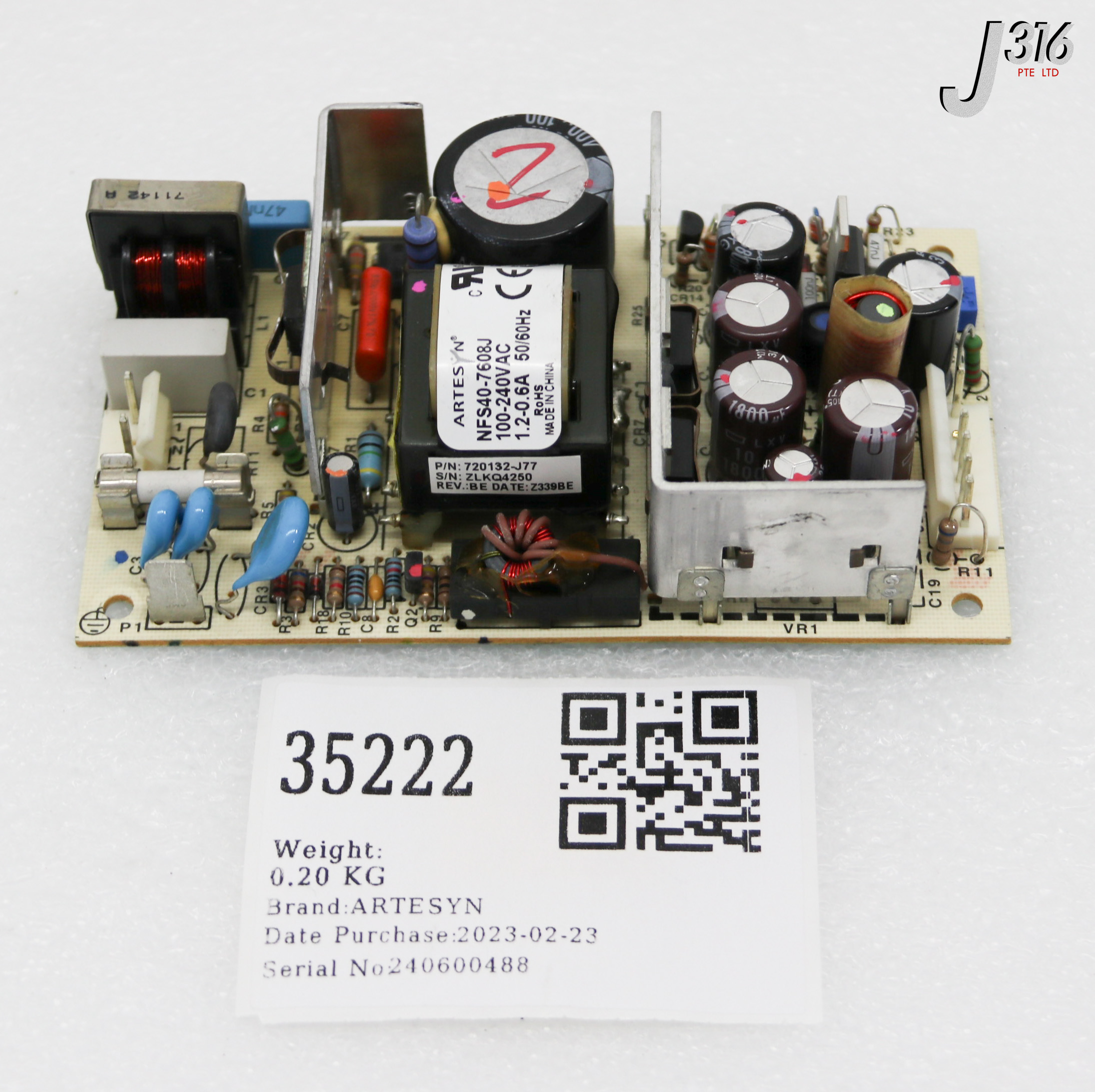35222 ARTESYN SWITCHING POWER SUPPLY NFS40-7608J
