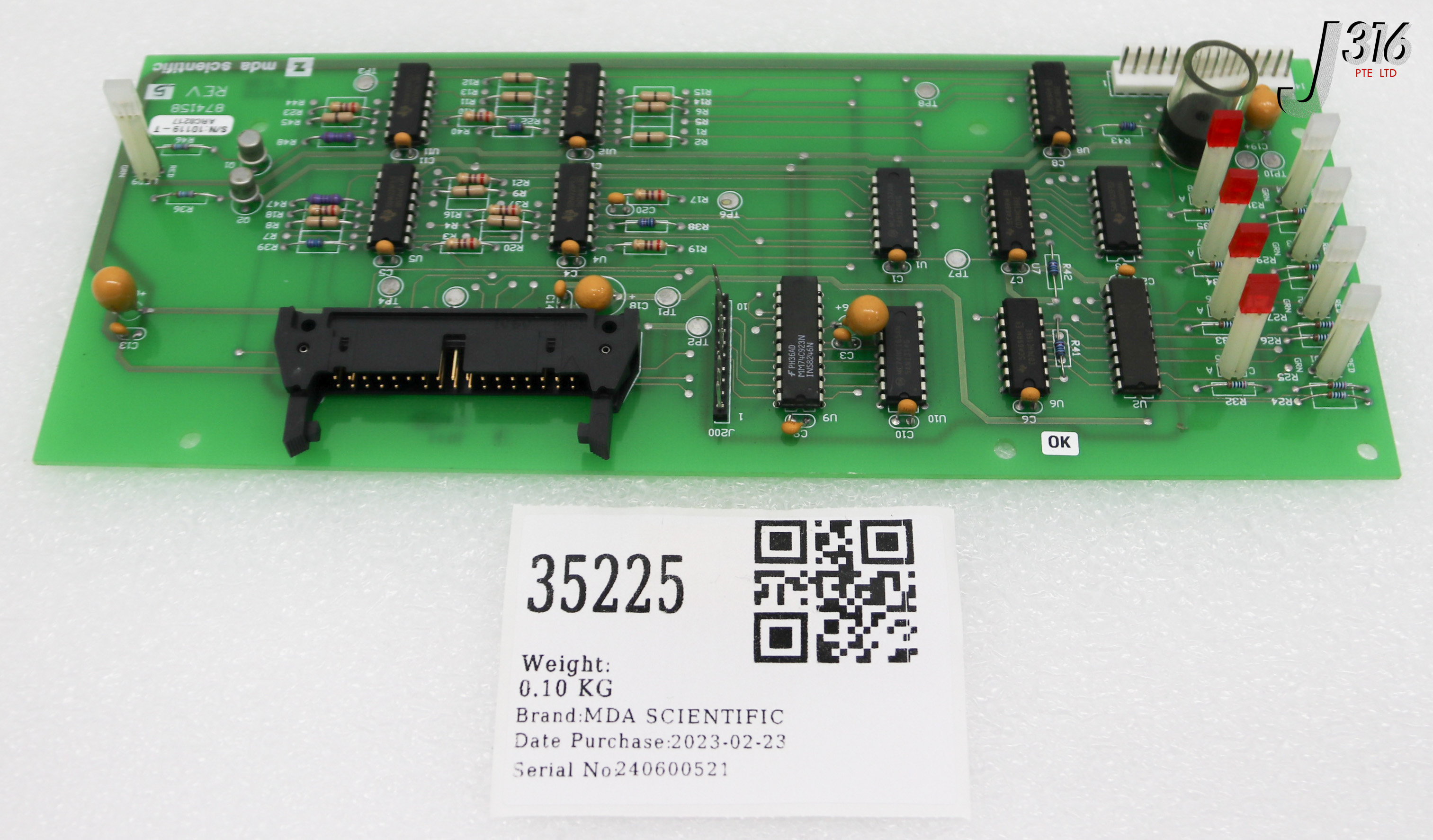 35225 MDA SCIENTIFIC PB, ASSY 874158