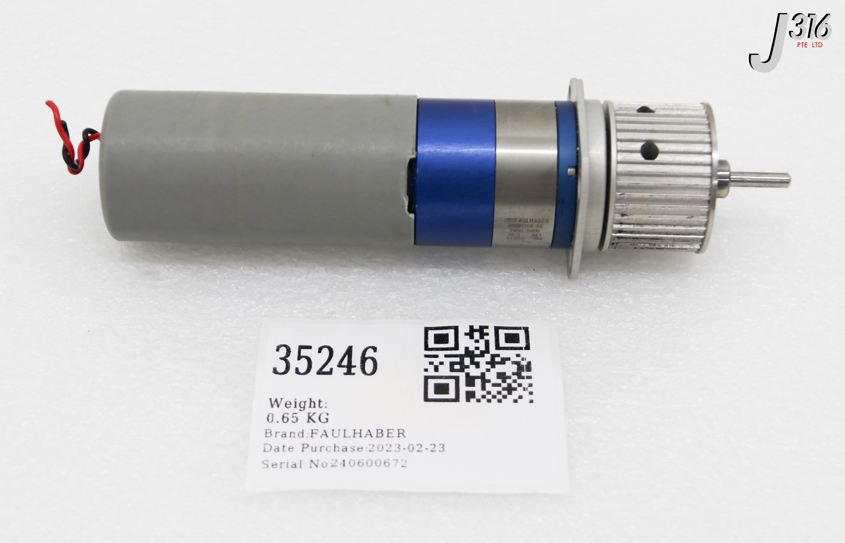35246 FAULHABER MINIMOTOR SA W/ GEAR 38/2 14:1