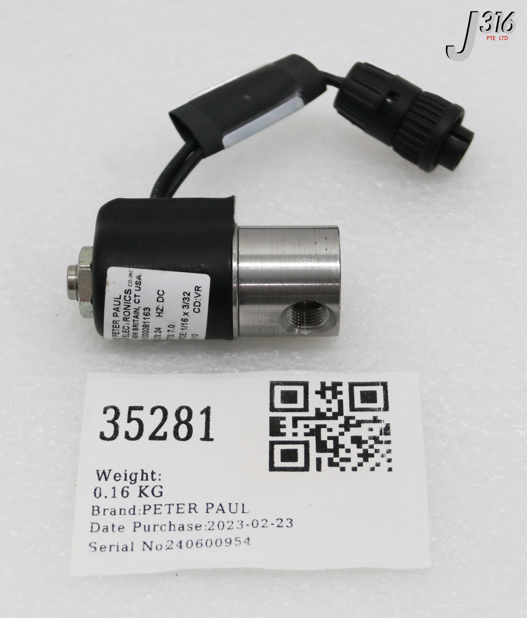 35281 PETER PAUL 3 WAY SOLENOID VALVE 1000081163