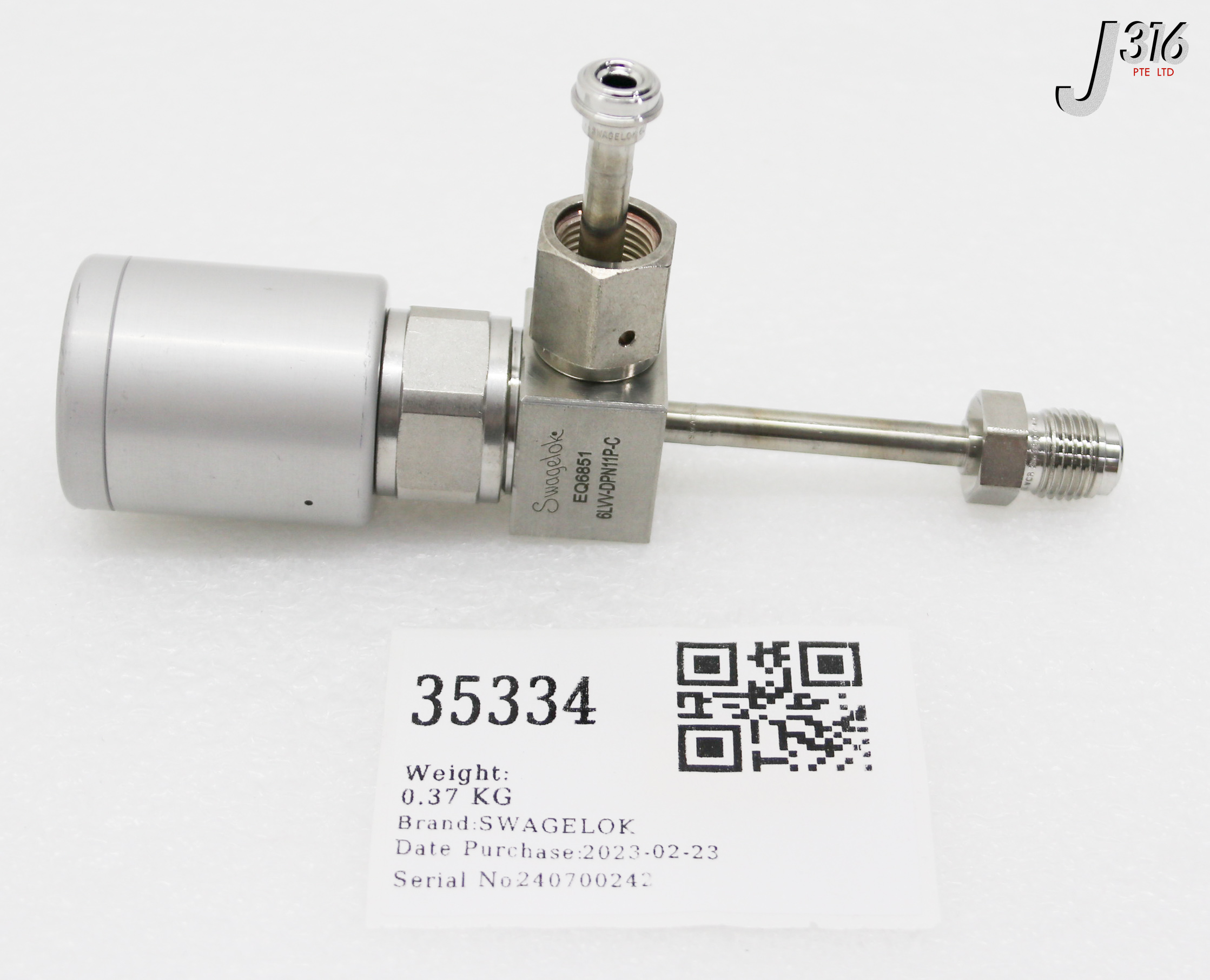 35334 SWAGELOK DIAPHGRAM VALVE W/ WELDMENT 6LVV-DPN11P-C