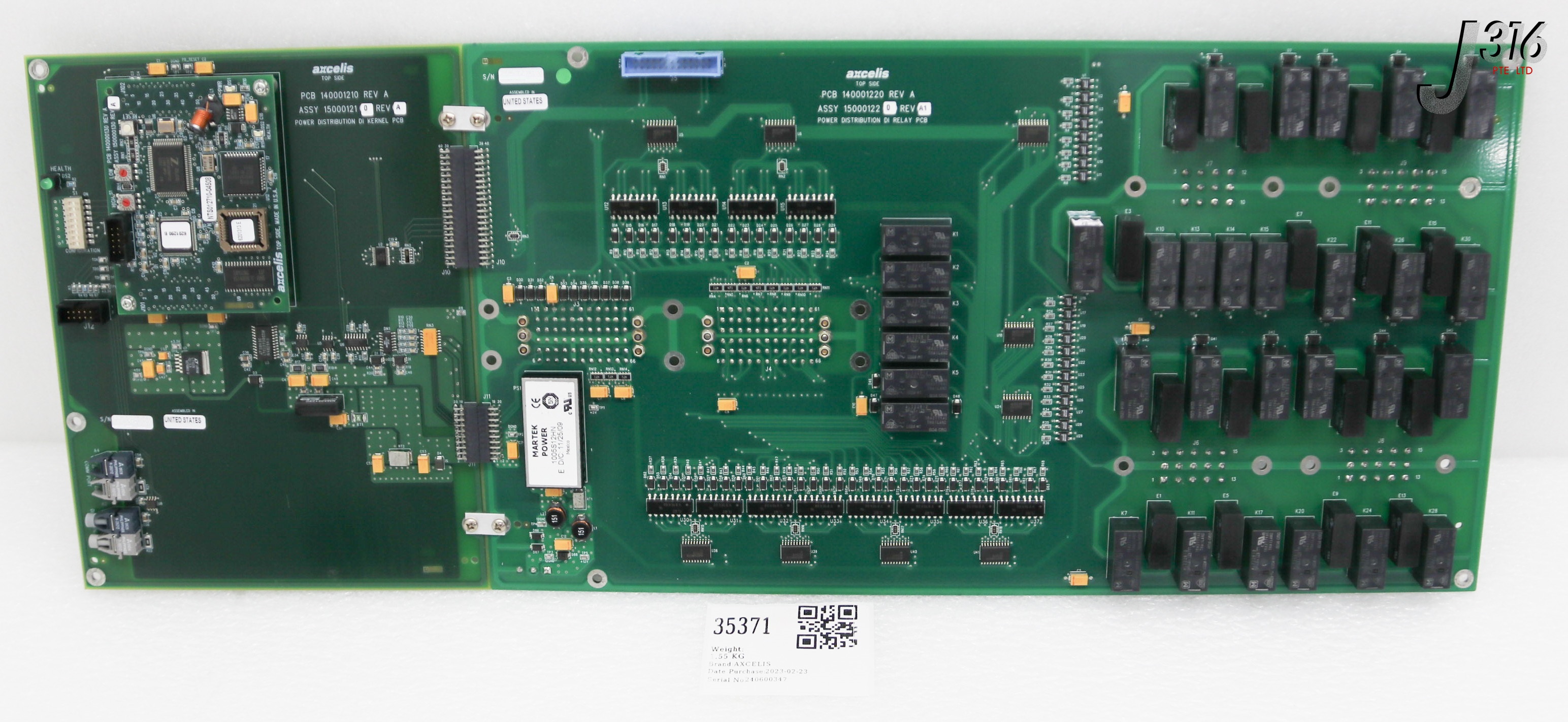 35371 AXCELIS PCB, POWER DISTRIBUTION DI RELAY W/ 150001210 & 150000130 150001220
