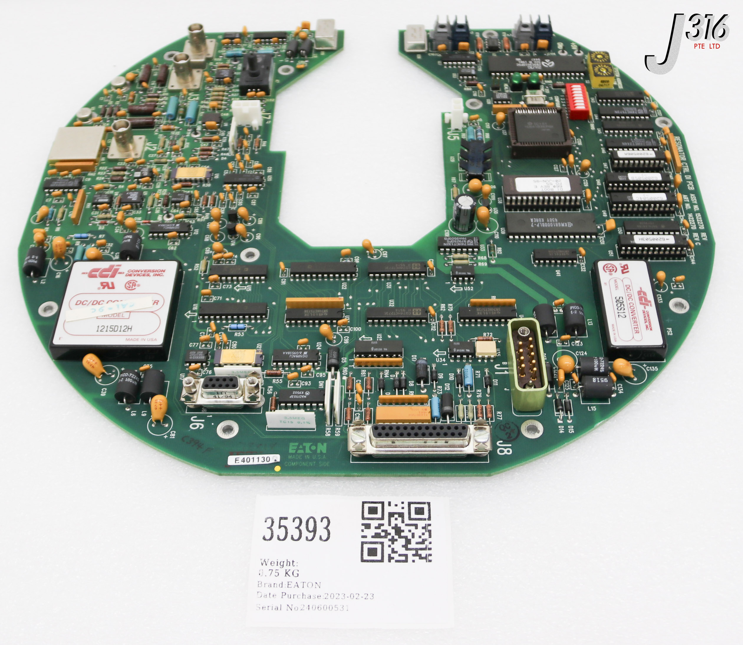 35393 EATON PCB, RESONATOR CTRL DI, 1422270 (PARTS) 1522270