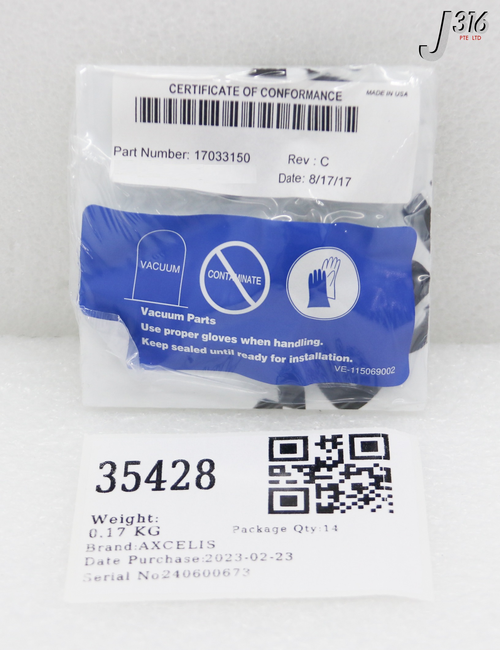35428 AXCELIS SOCKET JOINT (NEW) 17033150