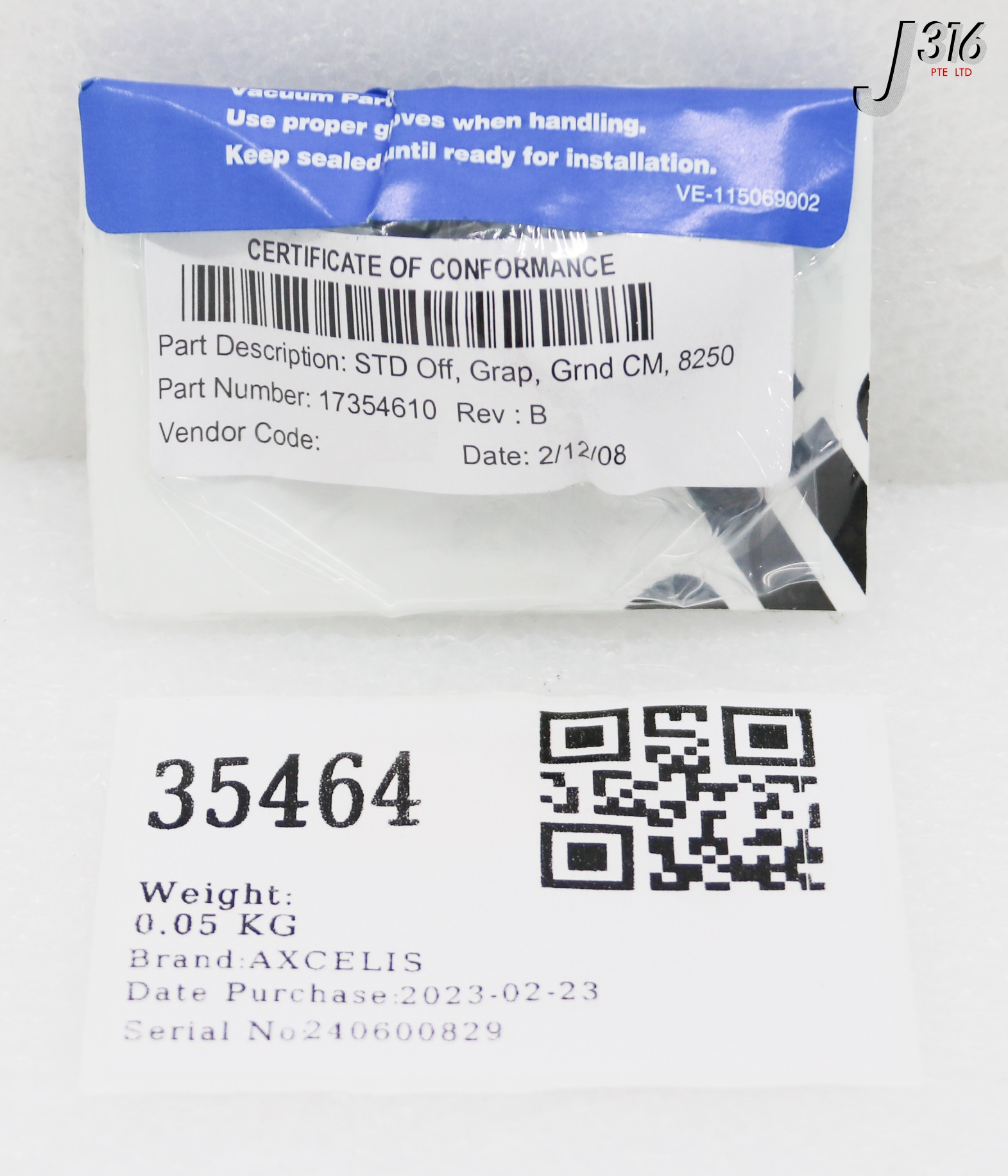 35464 AXCELIS STD OFF, GRAP, GRND CM, 8250 (NEW) 17354610