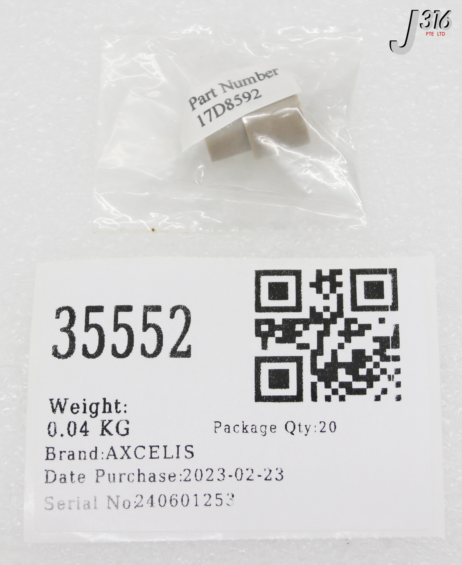 35552 AXCELIS INSULATOR (NEW) 17D8592