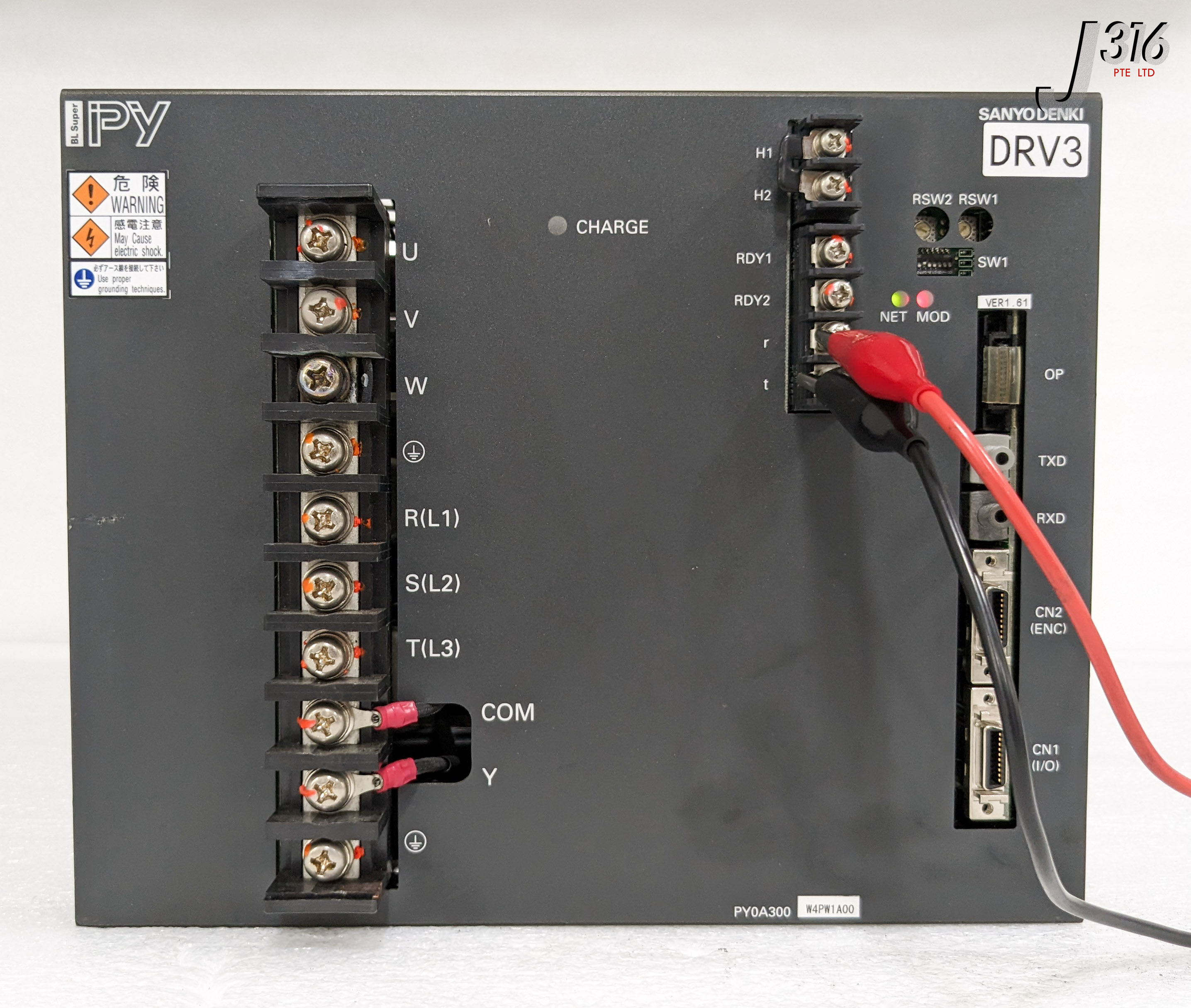 35786 SANYO DENKI DRV3 PY SERVO AMPLIFIER PY0A300W4PW1A00