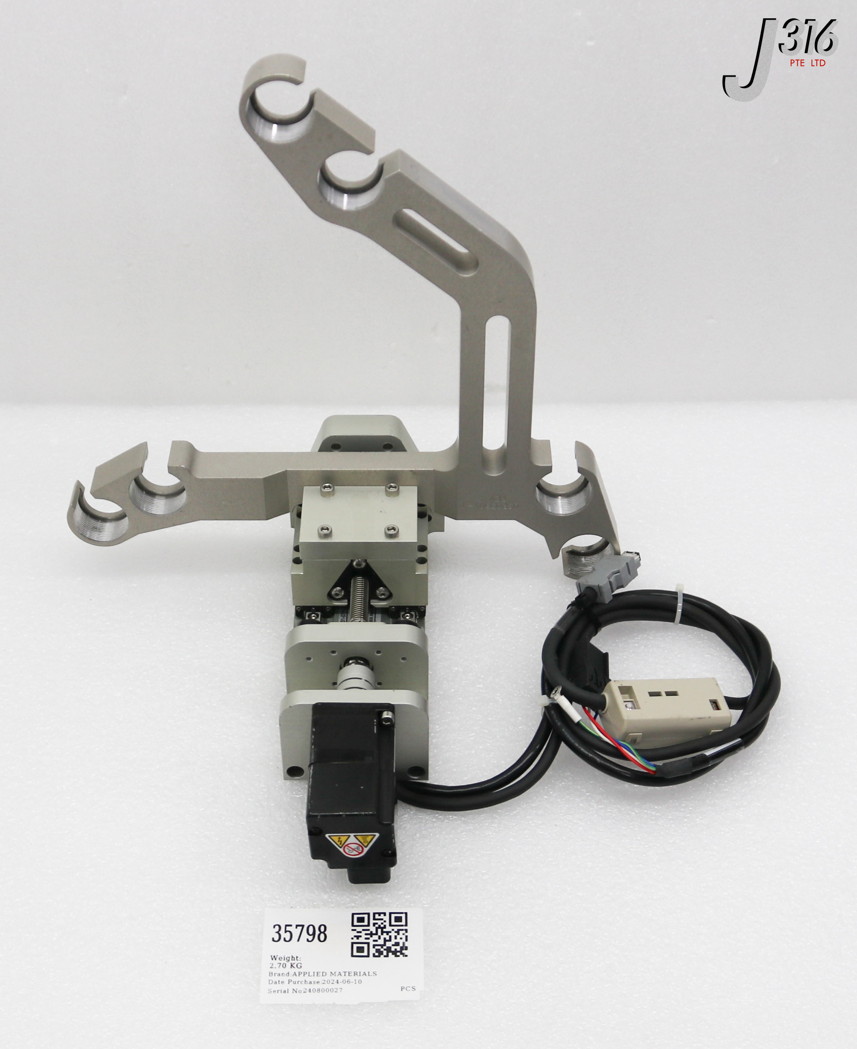 35798 APPLIED MATERIALS ASSY, FAST LIFT, LMSJB031-07A W/ MOTOR SGMAV-A5A3A-YA12 0190-52855