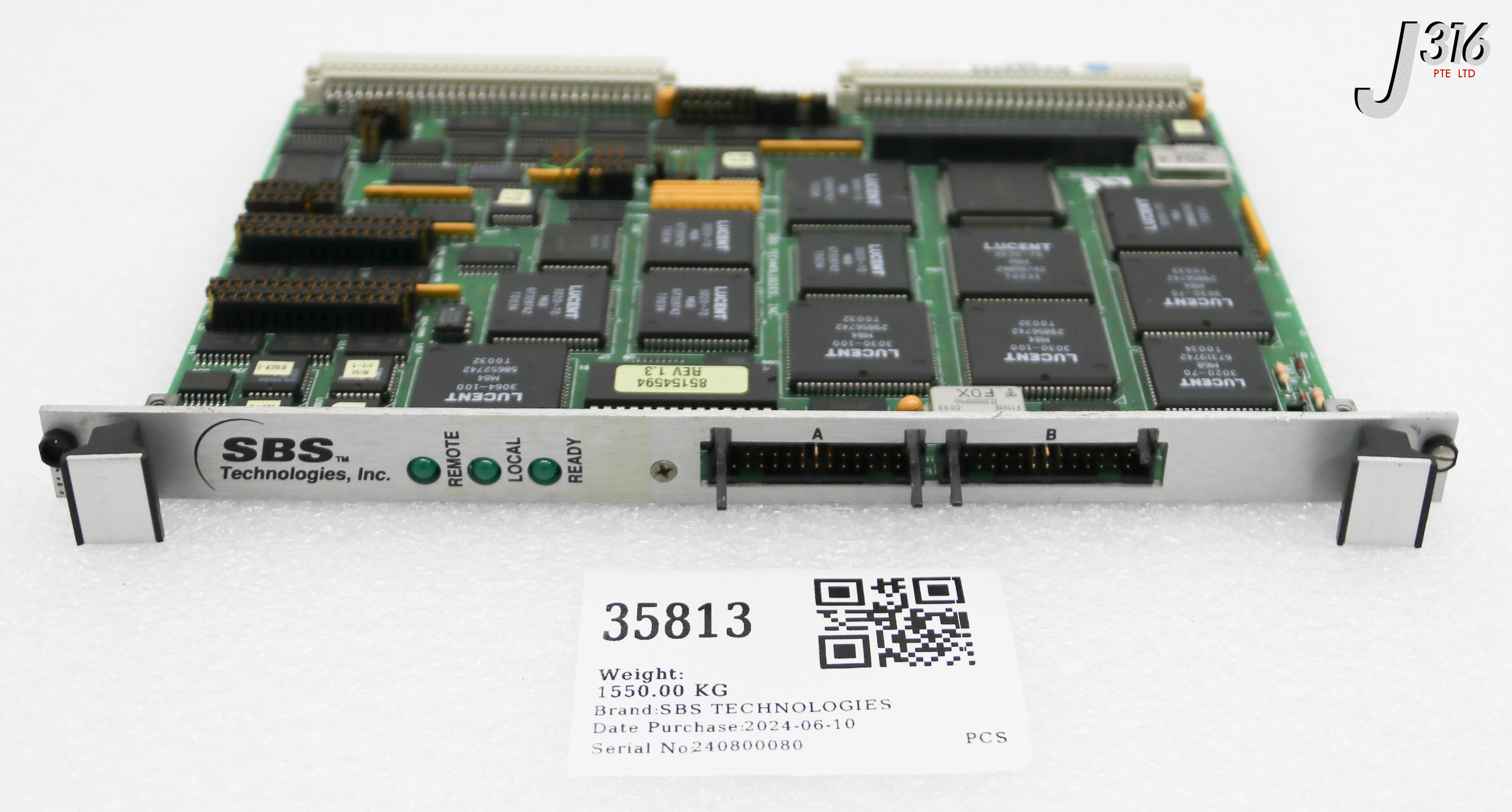 35813 SBS TECHNOLOGIES PCB, VMEBUS ADAPTER BOARD, 85154554 85154538