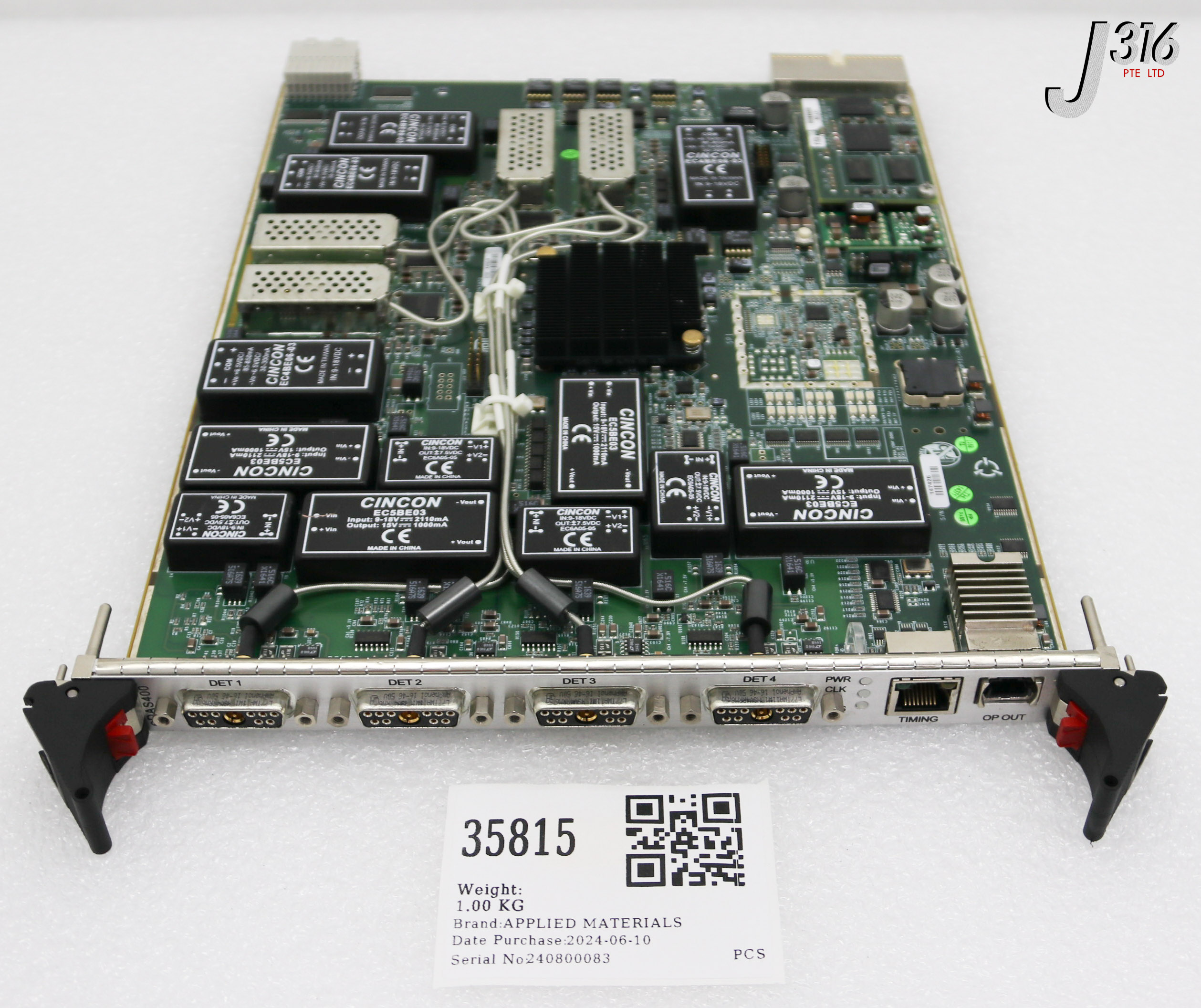 35815 APPLIED MATERIALS PCB ASSY, EDAS400 W/ 0110-A2832 0100-A4394