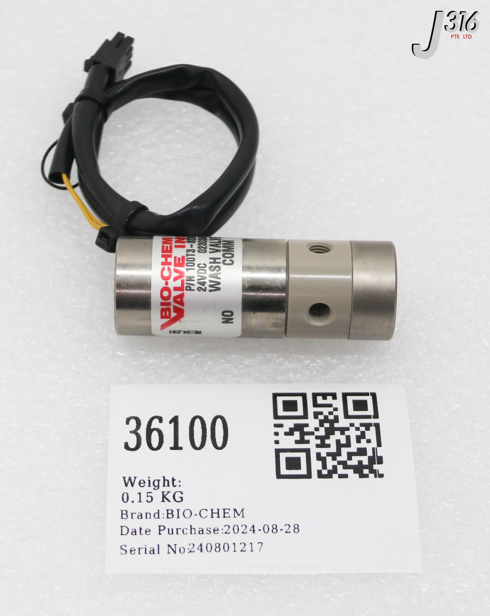 36100 BIO-CHEM ISOLATION VALVE 100T3-S230