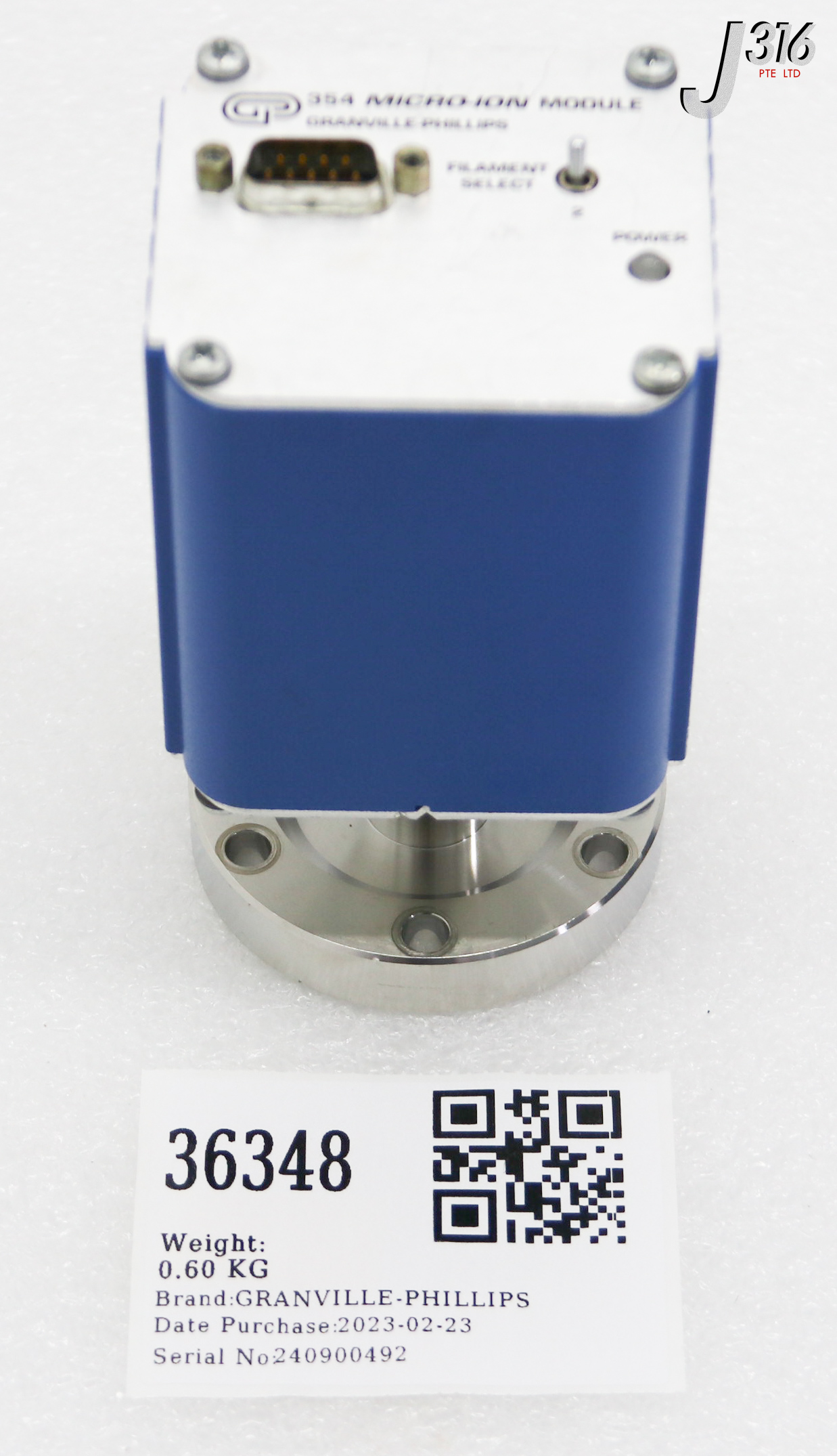 36348 GRANVILLE-PHILLIPS 354 MICRO-ION VACUUM GAUGE MODULE (PARTS) 354001-YG-T