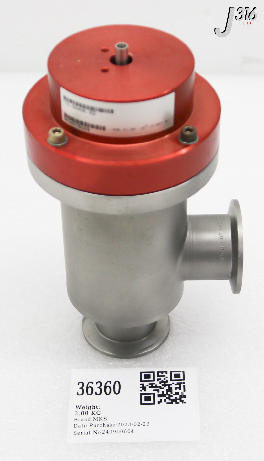 36360 MKS HPS HEATING UNIT VALVE 172-0040K-S2