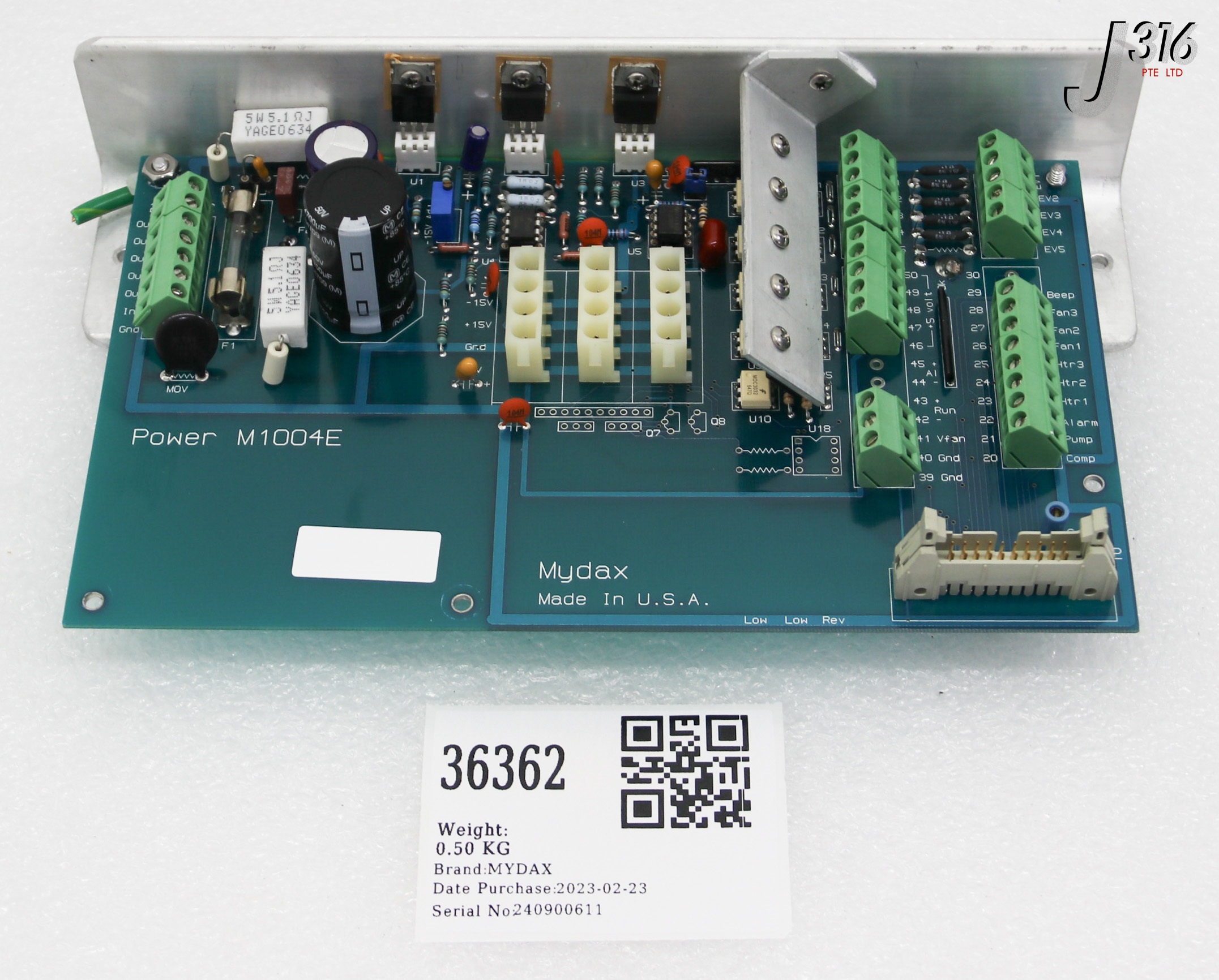 36362 MYDAX PCB, POWER ASSY M1004E