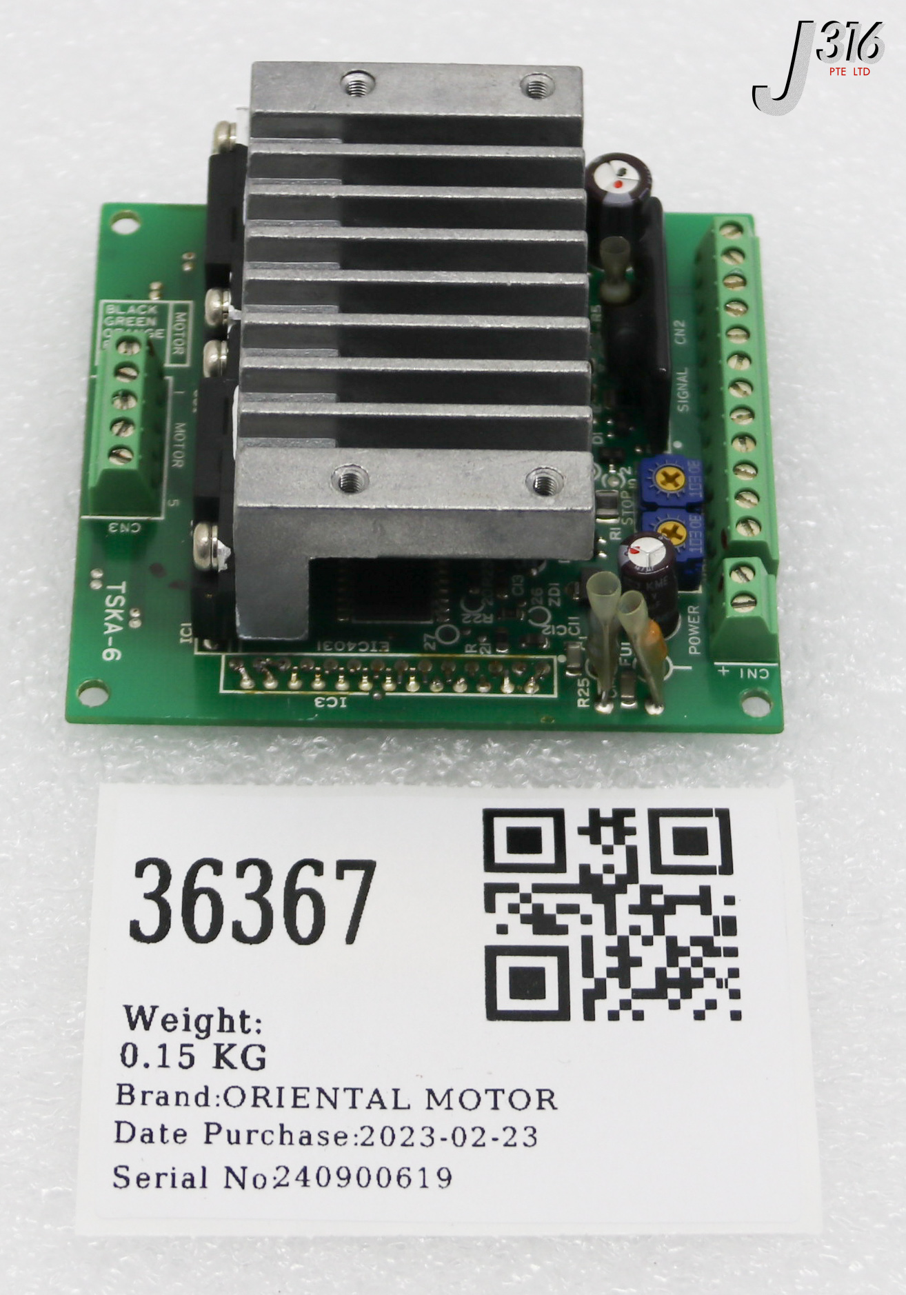 36367 ORIENTAL MOTOR PCB ASSY, 5-PHASE DRIVER (PARTS) CSD5814N-T