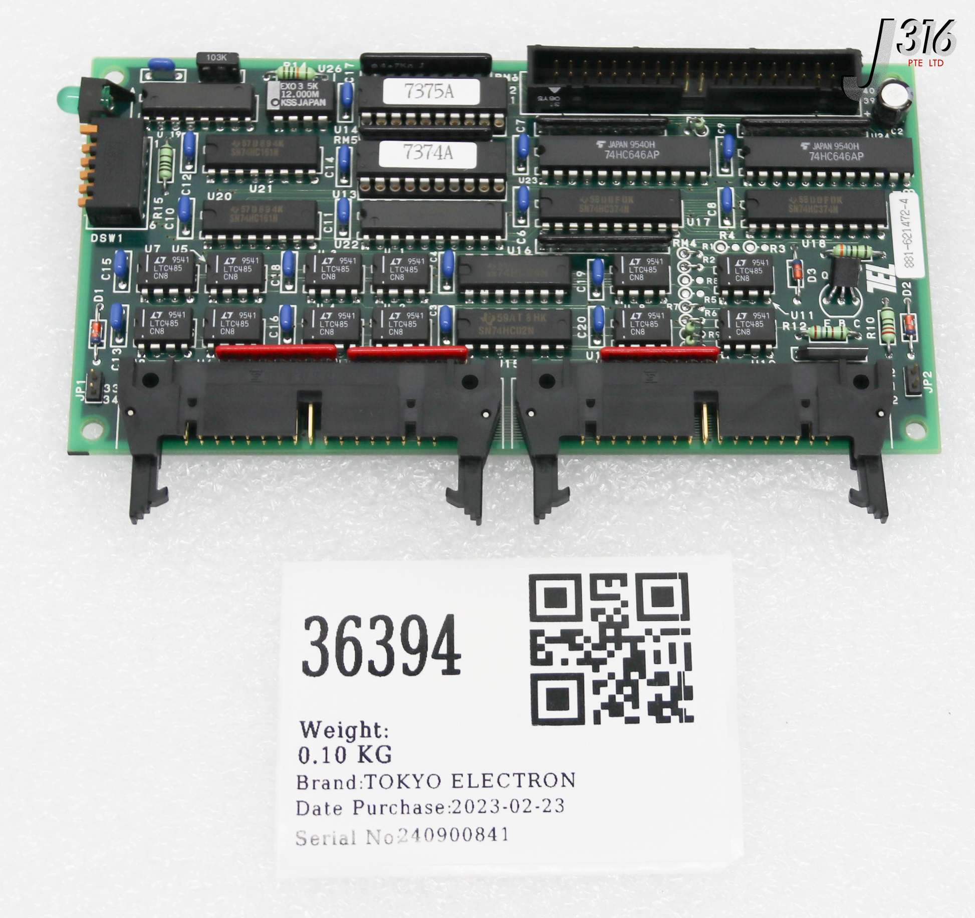 36394 TOKYO ELECTRON PCB ASSY 881-621472-4