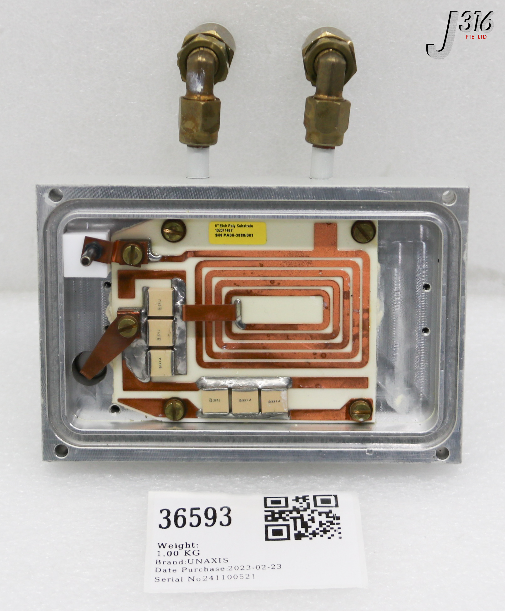 36593 UNAXIS 8" ETCH POLY FIXMATCH 102071466