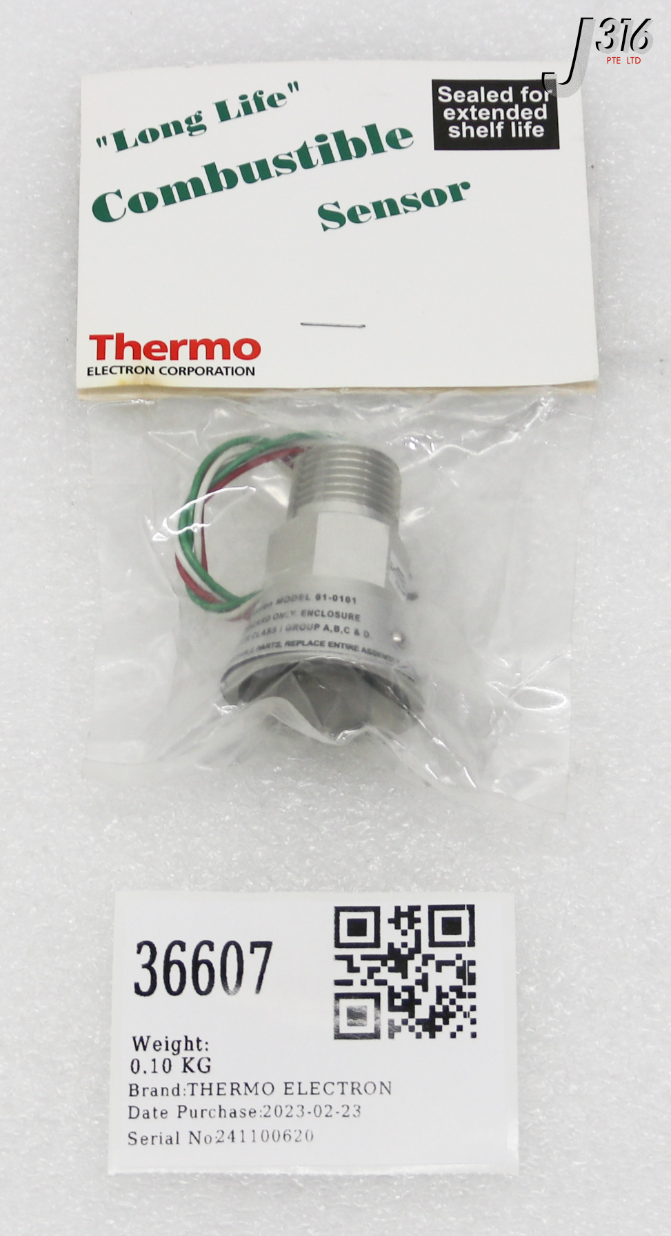36607 THERMO ELECTRON COMBUSTIBLE SENSOR (NEW) 61-0101
