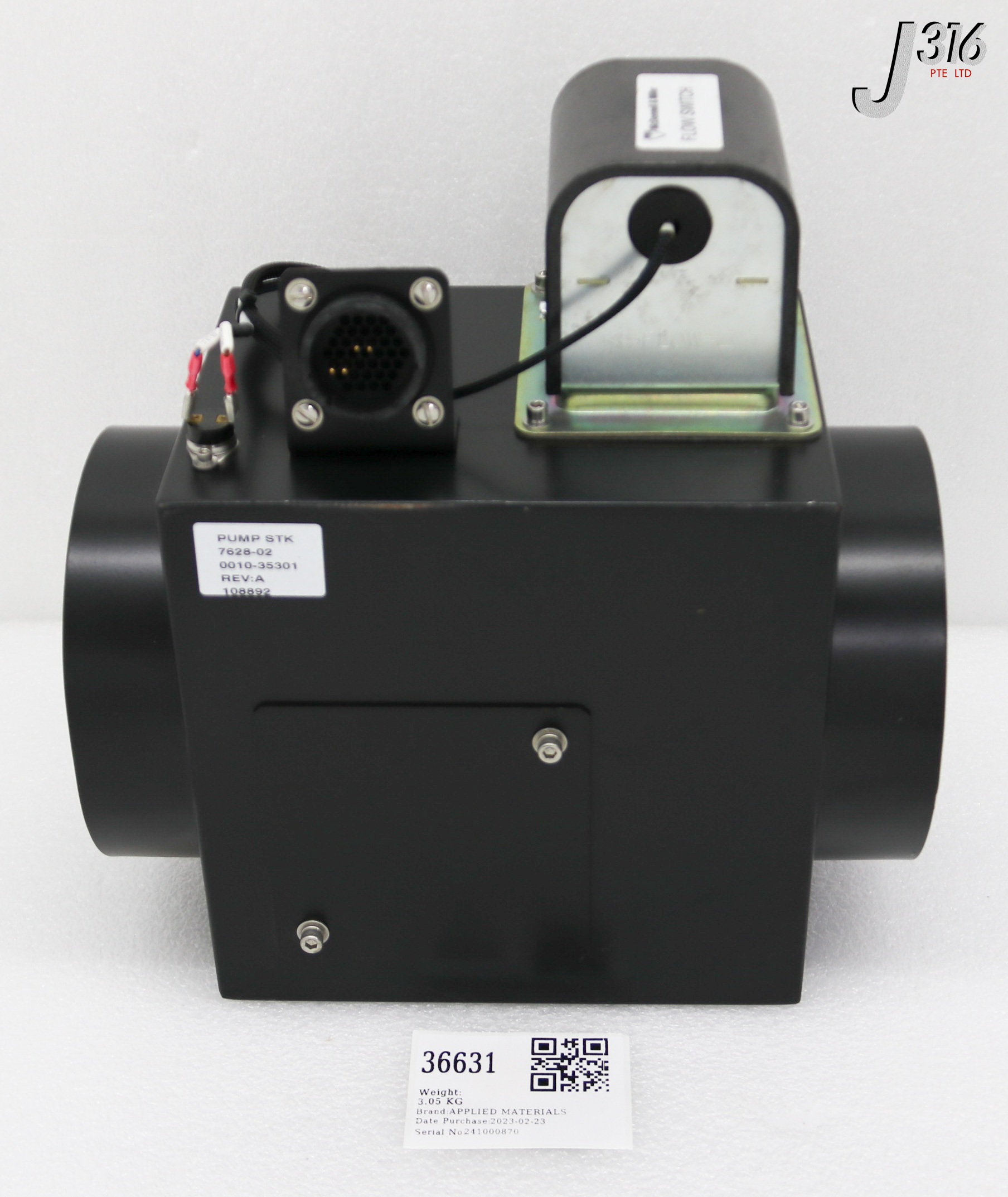 36631 APPLIED MATERIALS ASSY PUMP STACK 0010-35301