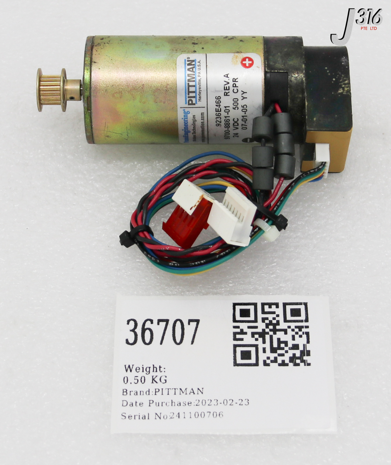 36707 PITTMAN MOTOR, 24VDC, 9236E466 9700-8861-01