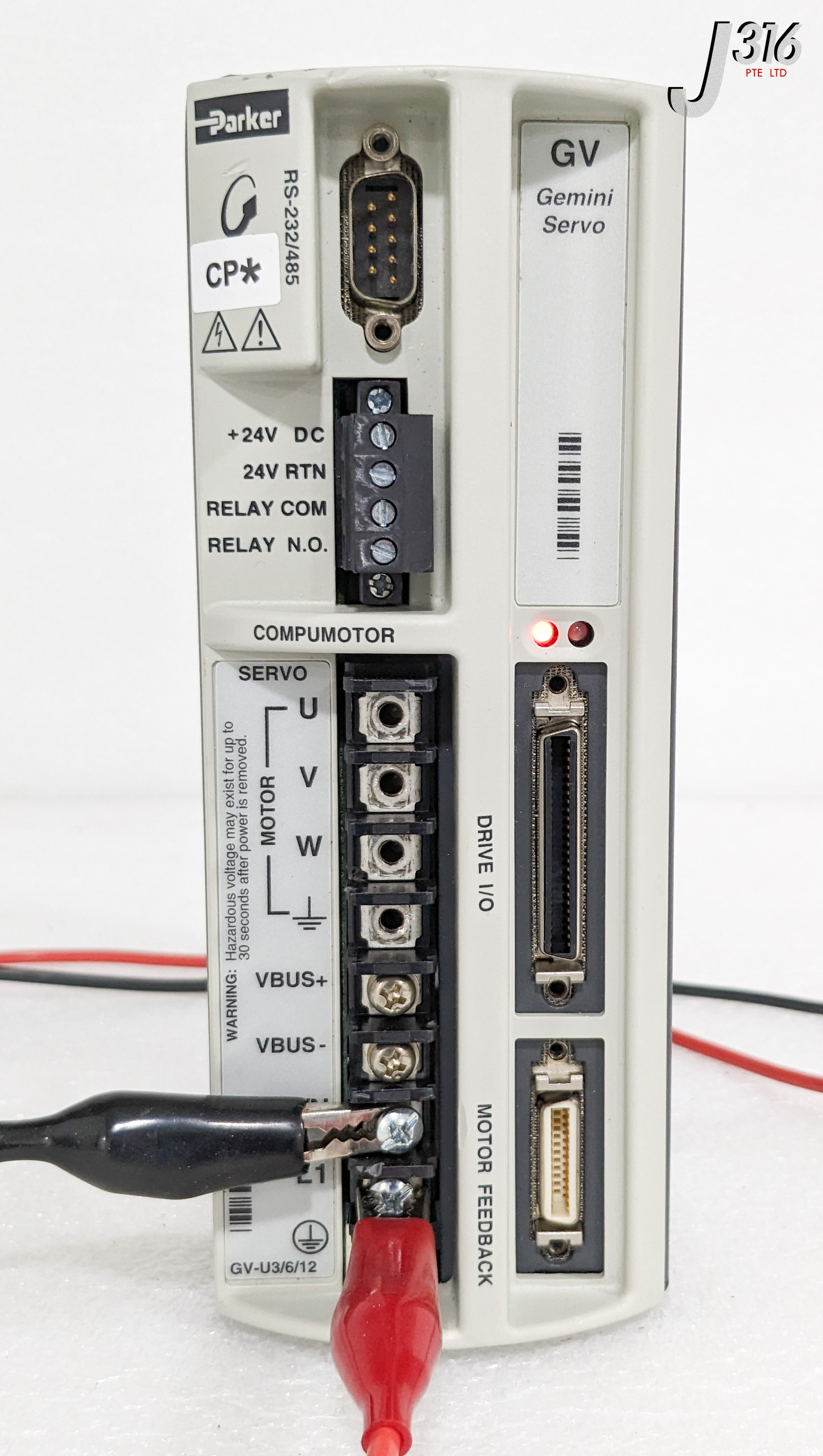 36721 PARKER GV GEMINI SERVO DRIVER CP*GV-U6E-12038