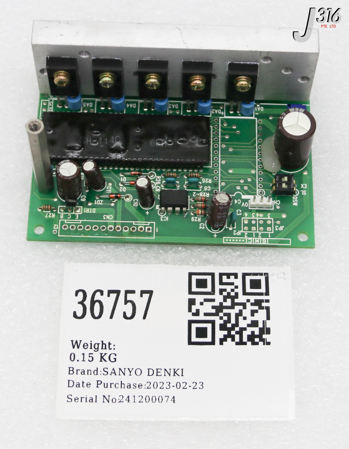 36757 SANYO DENKI PCB, 5-PHASE DRIVE PENTASYN  W/O COVER PMM-BD-5725-4