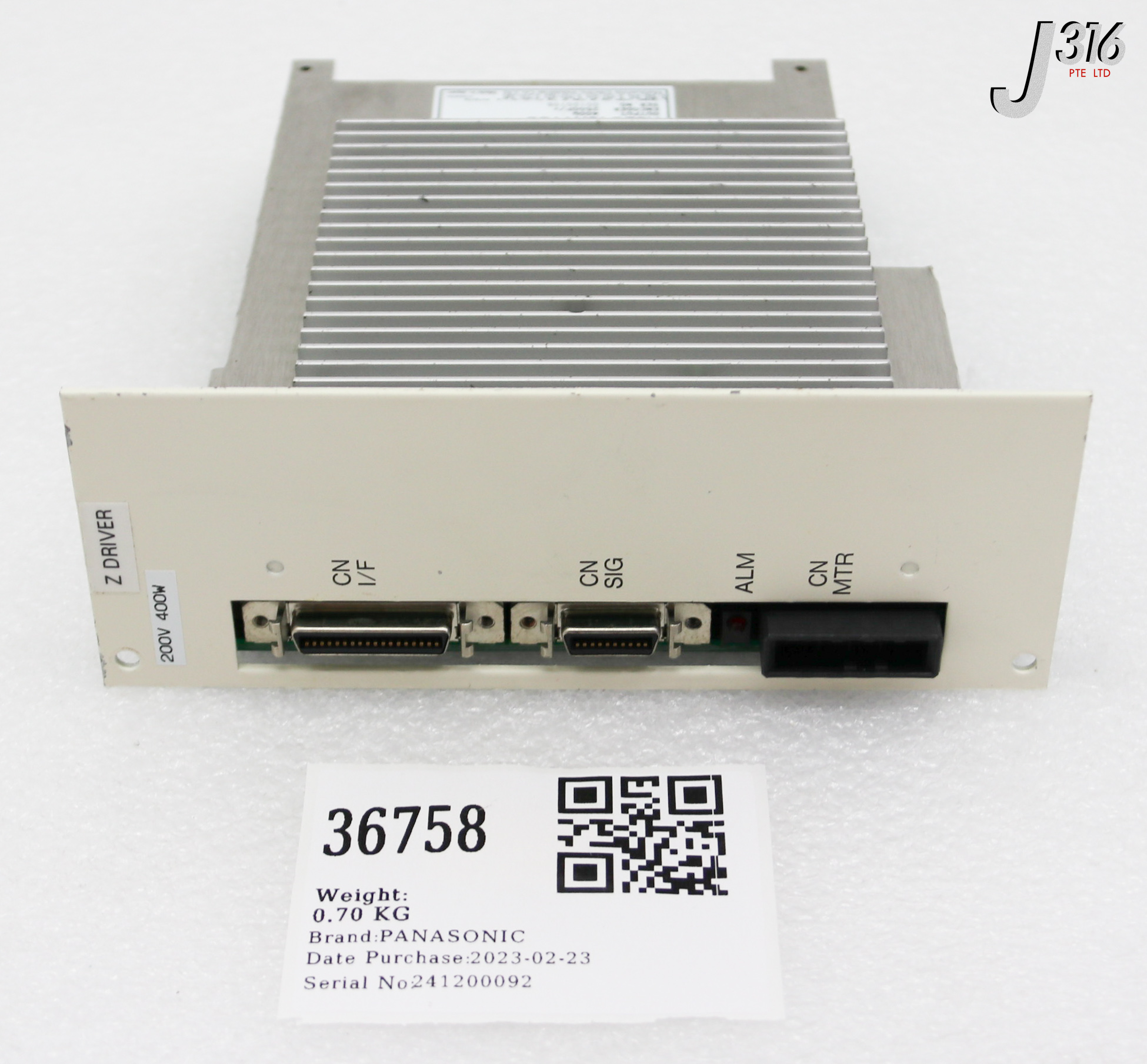 36758 PANASONIC DRIVER UNIT MSD043A1Y03