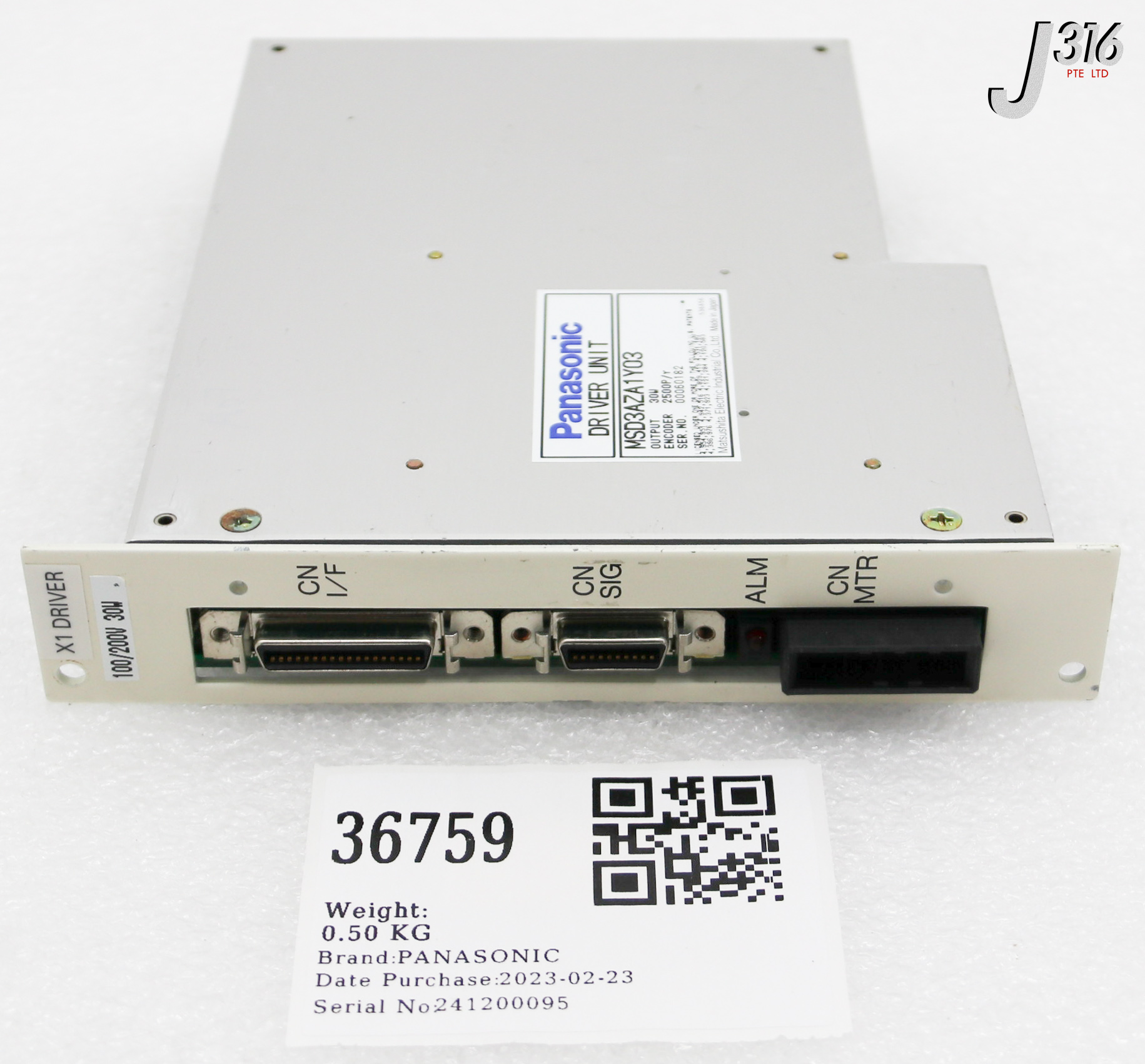 36759 PANASONIC DRIVER UNIT MSD3AZA1Y03