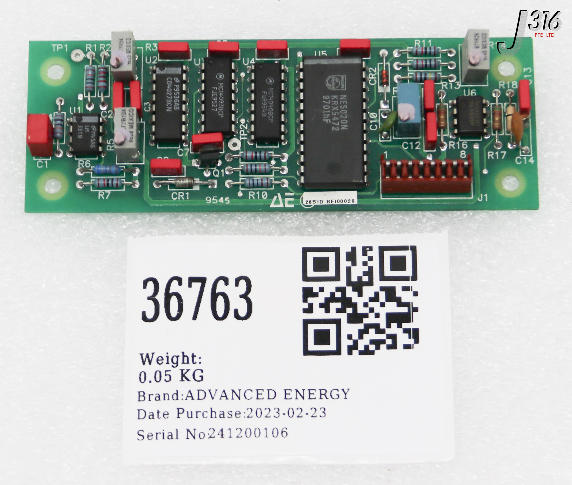 36763 ADVANCED ENERGY PCB, ASSY 5252276-B 2302276-B