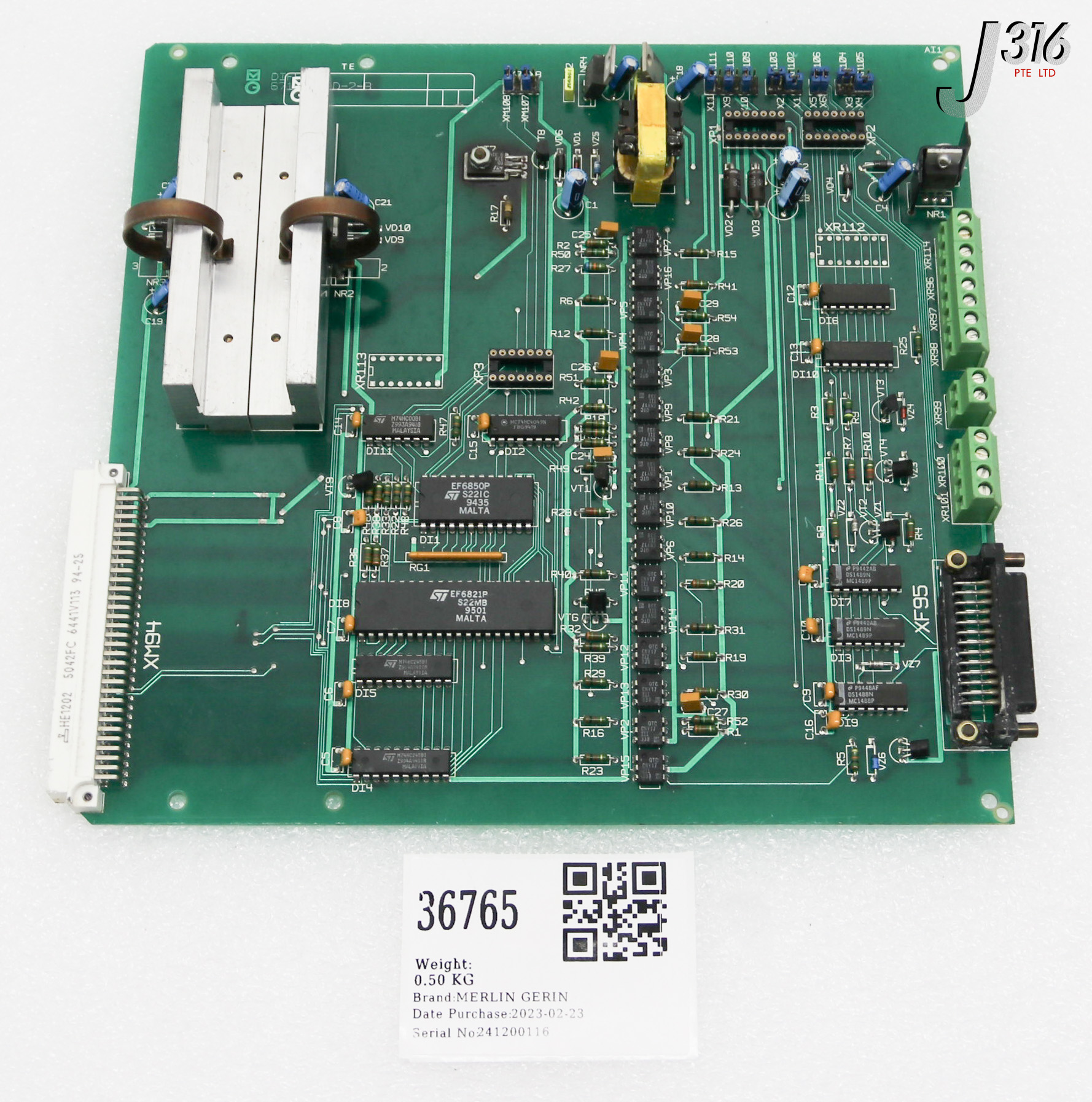 36765 MERLIN GERIN PCB ASSY, 6716868XD-1-B (PARTS) 6716868XD-2-B