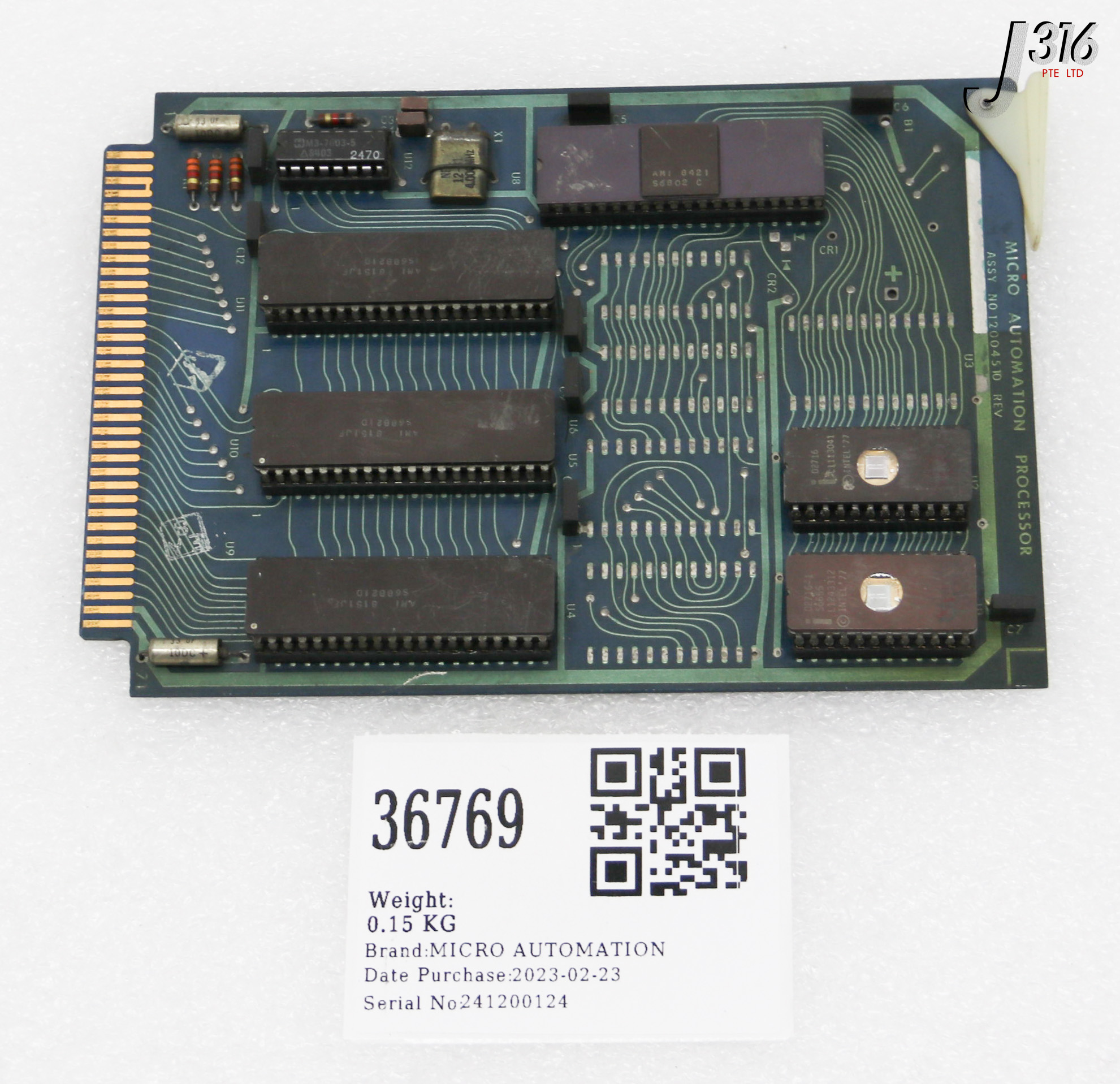 36769 MICRO AUTOMATION PCB ASSY, PROCESSOR BD 12004510