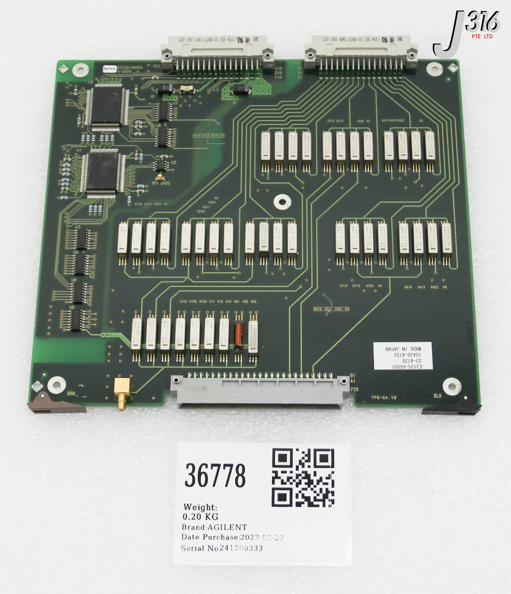 36778 AGILENT PCB ASSY,  HF MATRIX BOARD E3125-66501