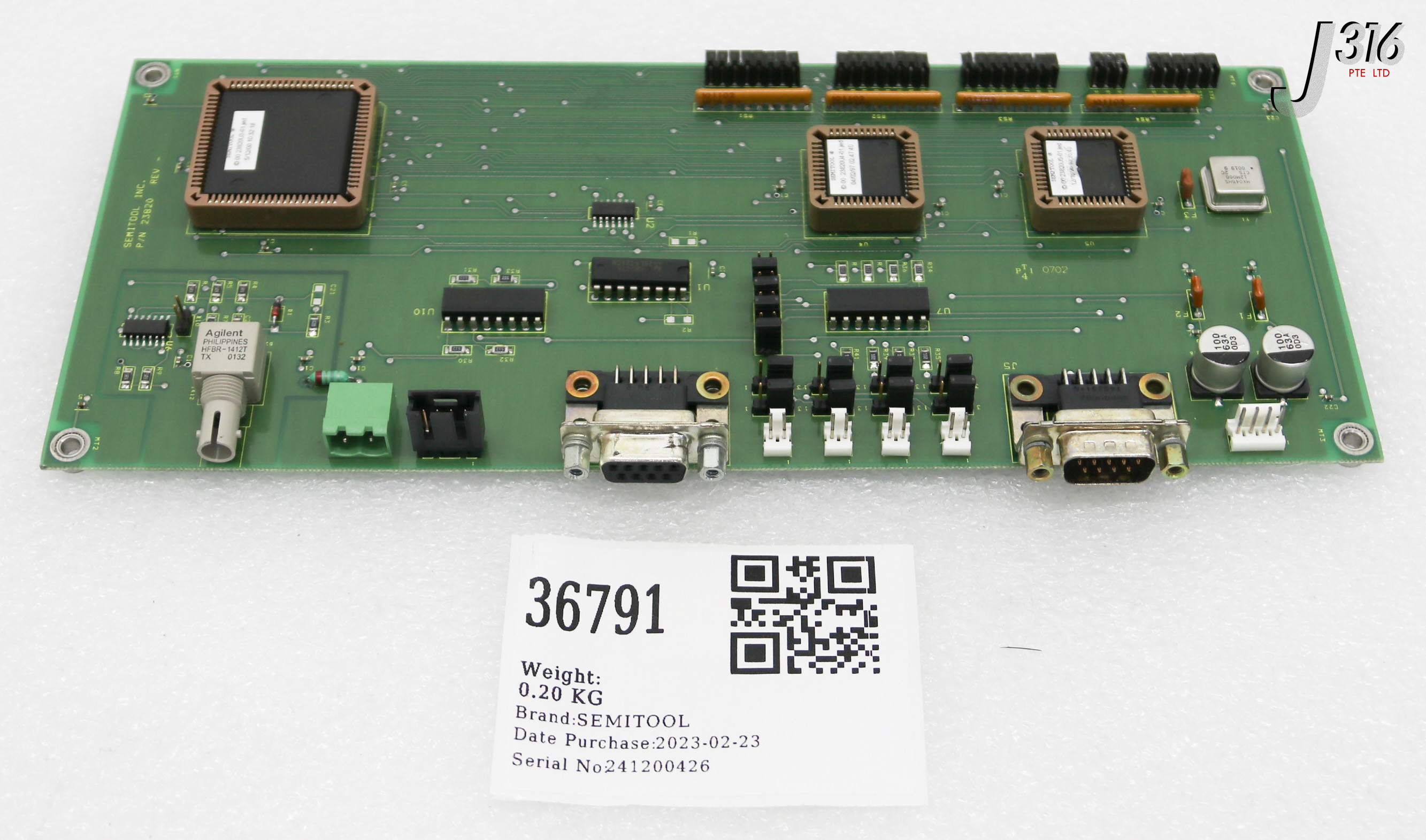 36791 SEMITOOL PCB, BRD WAFER MAPPING 25, P/N: 23820 23820-01