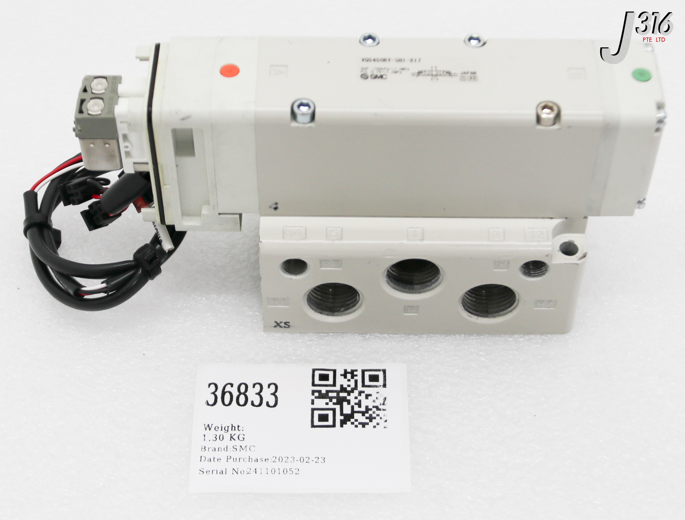 36833 SMC 5-PORT SOLENOID VALVE (PARTS) VQ5450RY-5H1-X17