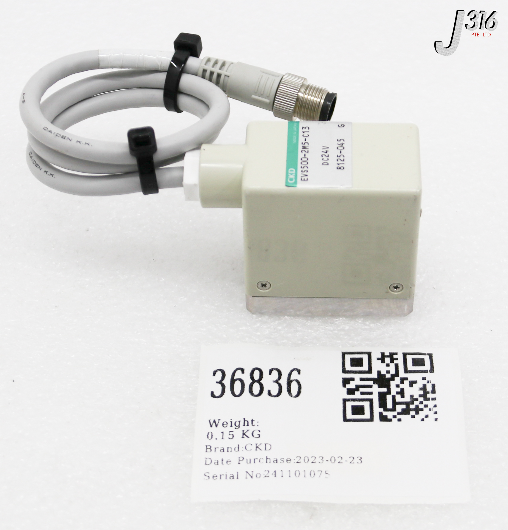 36836 CKD ELECTRO PNEUMATIC REGULATOR EVS500-2M5-C13