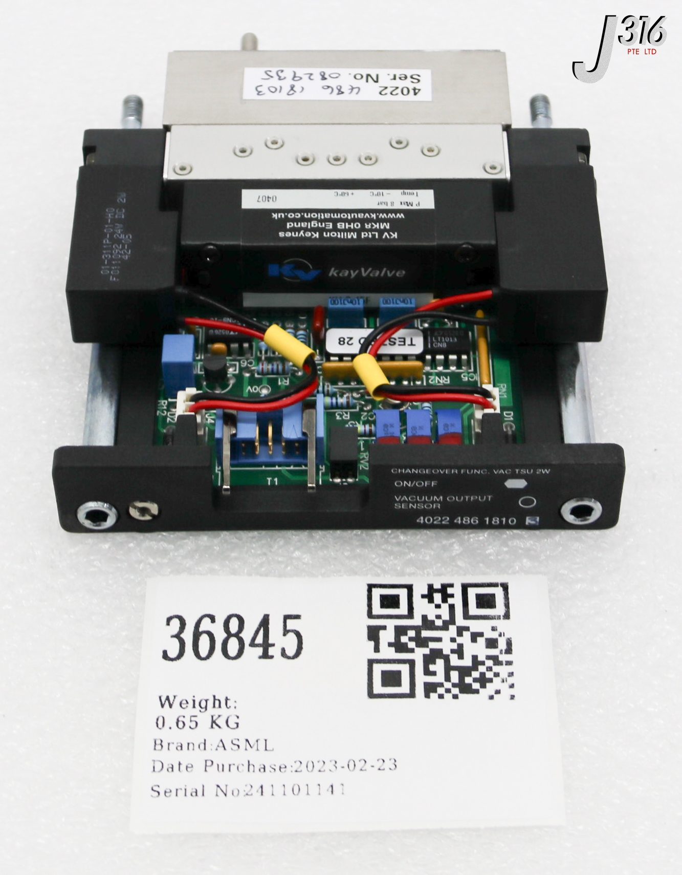 36845 ASML CHANGE OVER FUNC. VAC TSU 2W 4022.486.18103