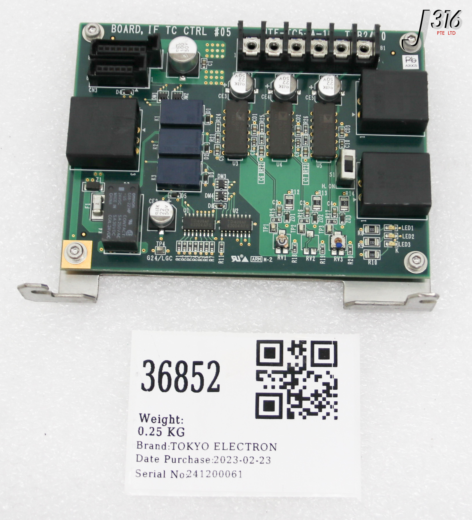 36852 TOKYO ELECTRON PCB, IF TC CTRL #05 BD, TAB2400 HTE-TC5-A-11