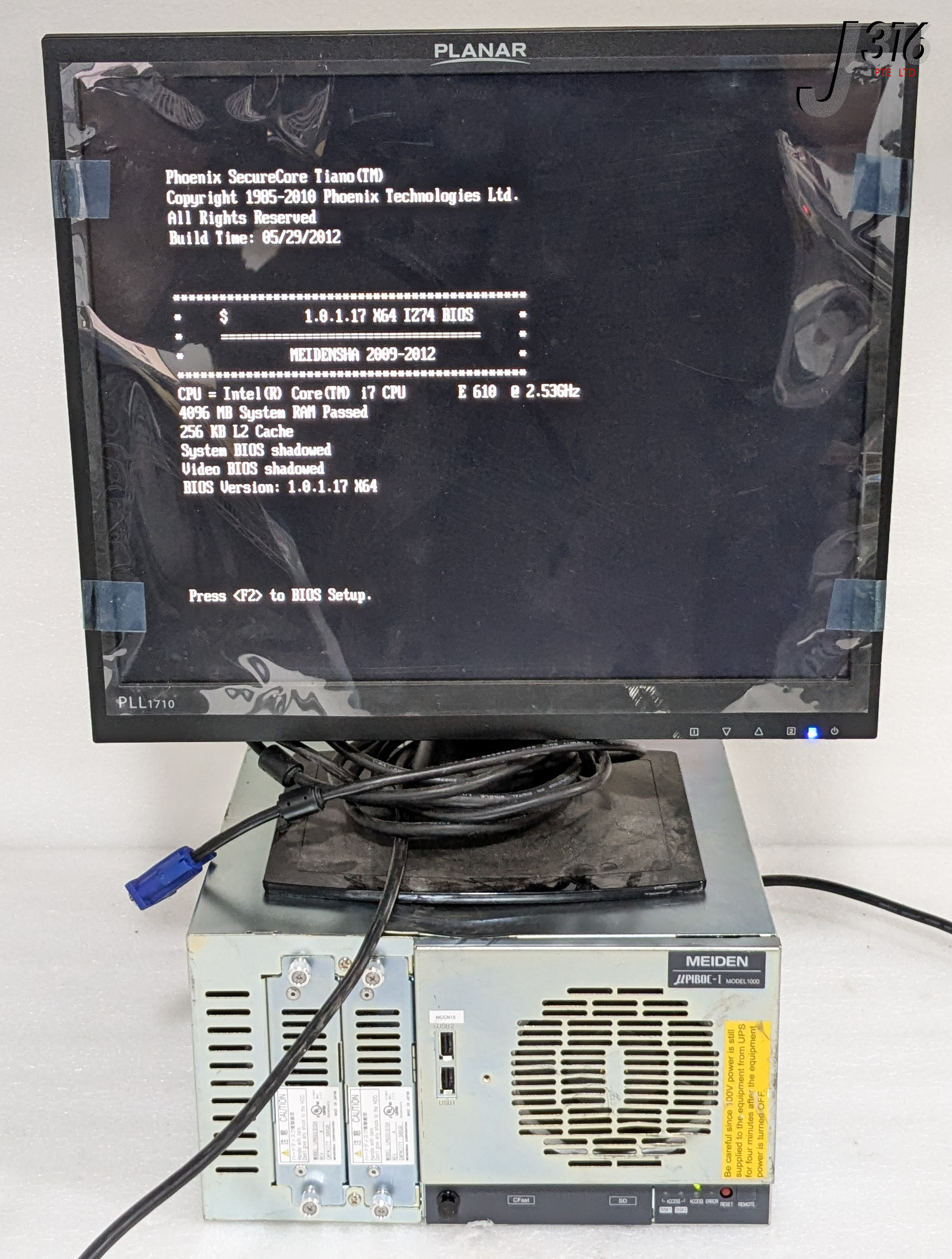 36928 MEIDENSHA INDUSTRIAL CONTROLLER, µPIBOC-I, 1000 SERIES W/ UR033/015A UA044-054A